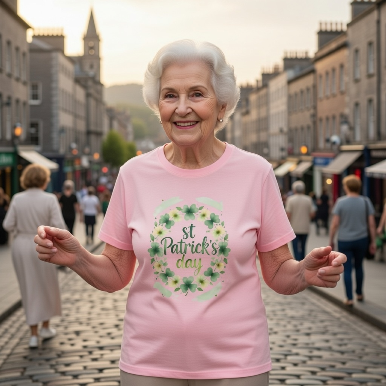 St. Patrick’s Day Shamrock Wreath Tee – Irish Holiday T-Shirt product thumbnail image