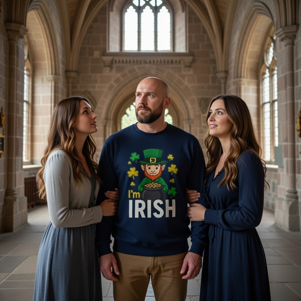 I’m Irish Leprechaun Sweatshirt – St. Patrick’s Day Crewneck product thumbnail image