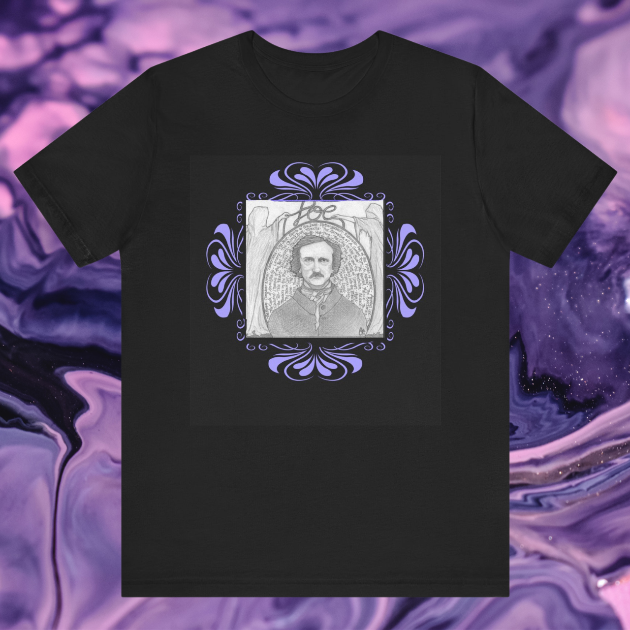 Edgar Allan Poe, Original Art Tee Shirt product thumbnail image Edgar Allan Poe, Original Art Tee Shirt product thumbnail image