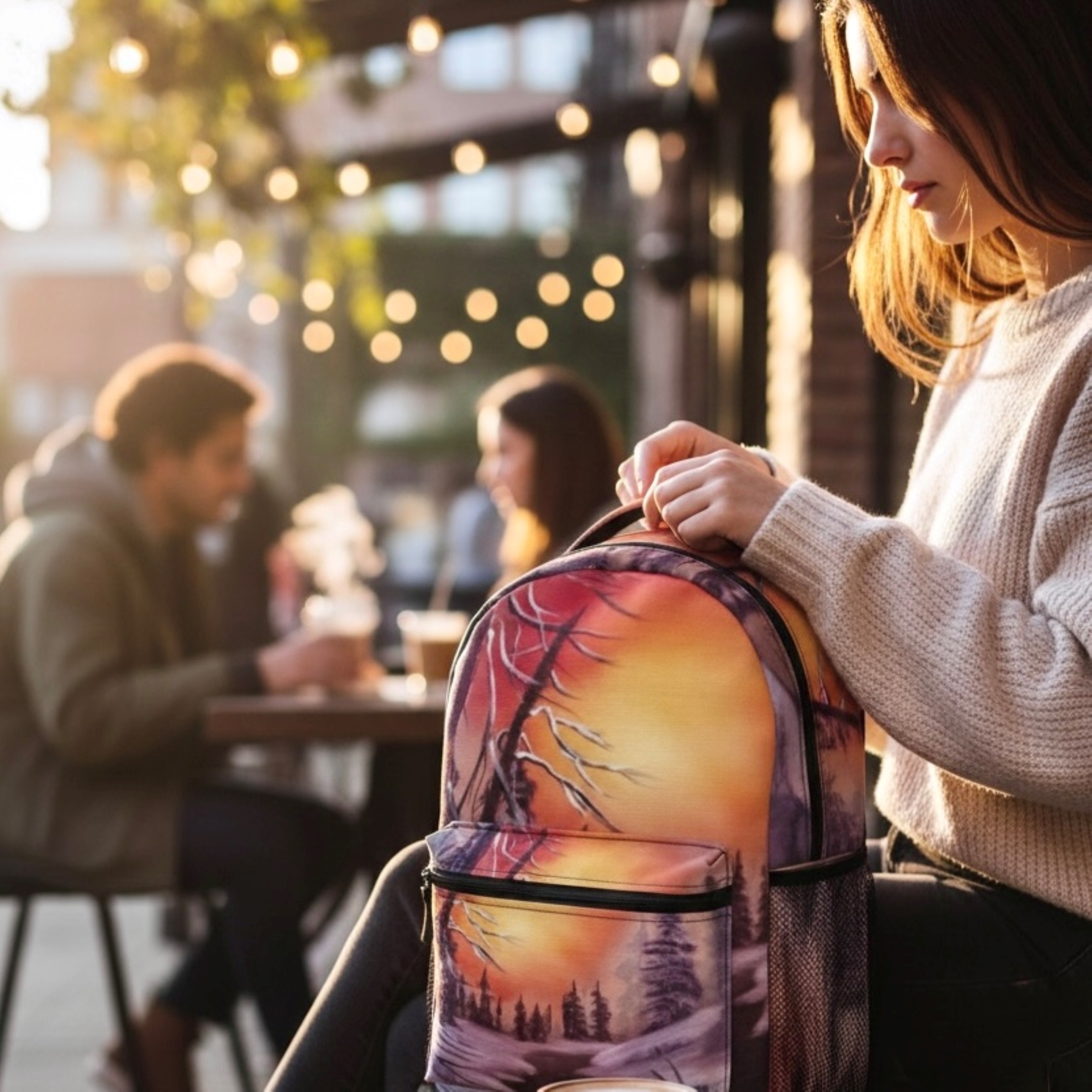 Backpack - "Snow Creek Paradise" Artwork product thumbnail image Backpack - "Snow Creek Paradise" Artwork product thumbnail image