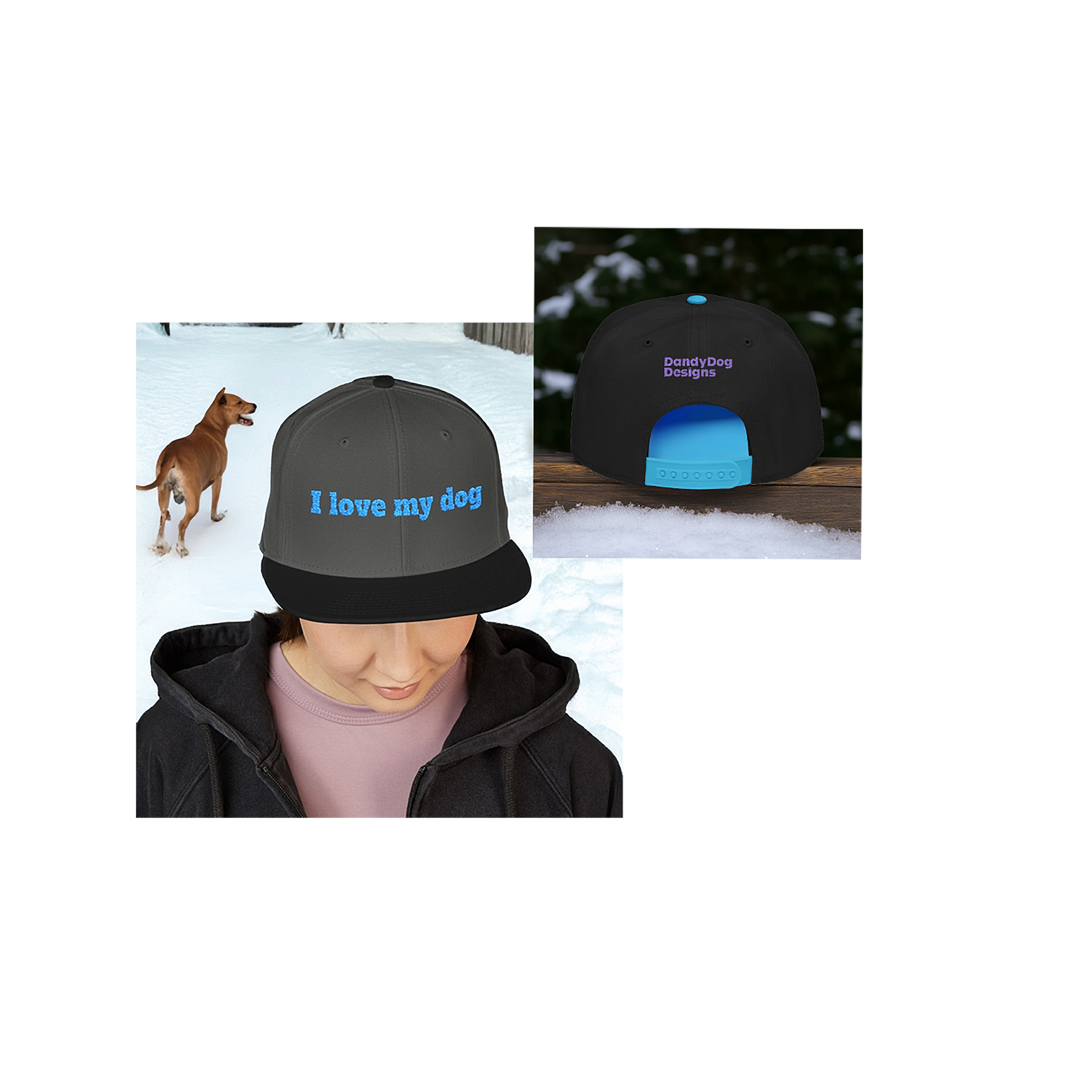 Dog Lover Snapback Cap, Embroidered Hat, Pet Owner Gift, Cool Cap, Adjustable Baseball Hat product thumbnail image Dog Lover Snapback Cap, Embroidered Hat, Pet Owner Gift, Cool Cap, Adjustable Baseball Hat product thumbnail image