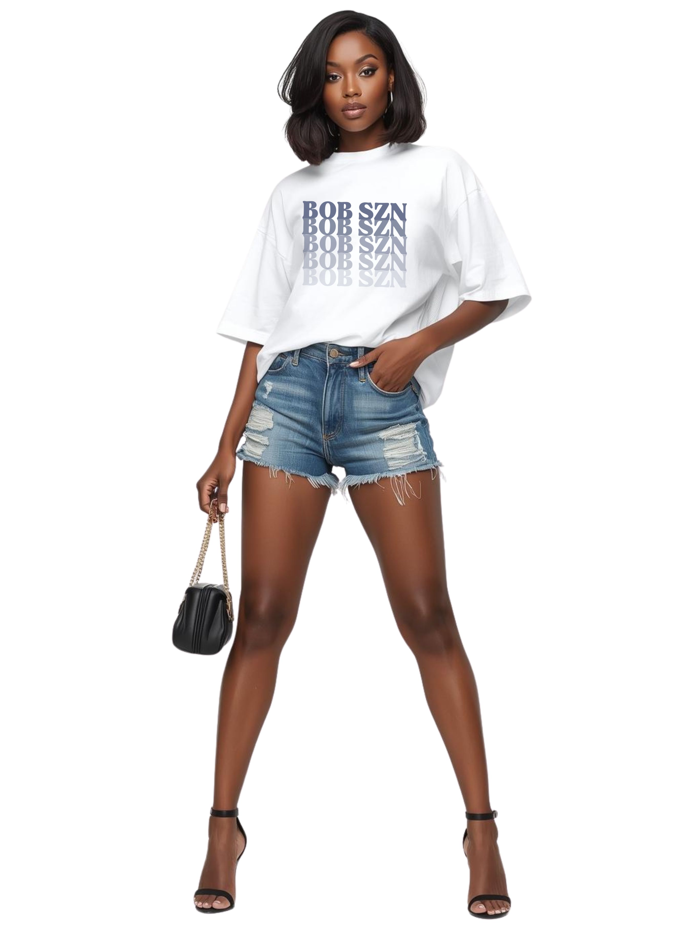 "Bob Szn" Black Women Hairstyle Appreciation Bob Hair Appreciation Soft Graphic Tee product thumbnail image