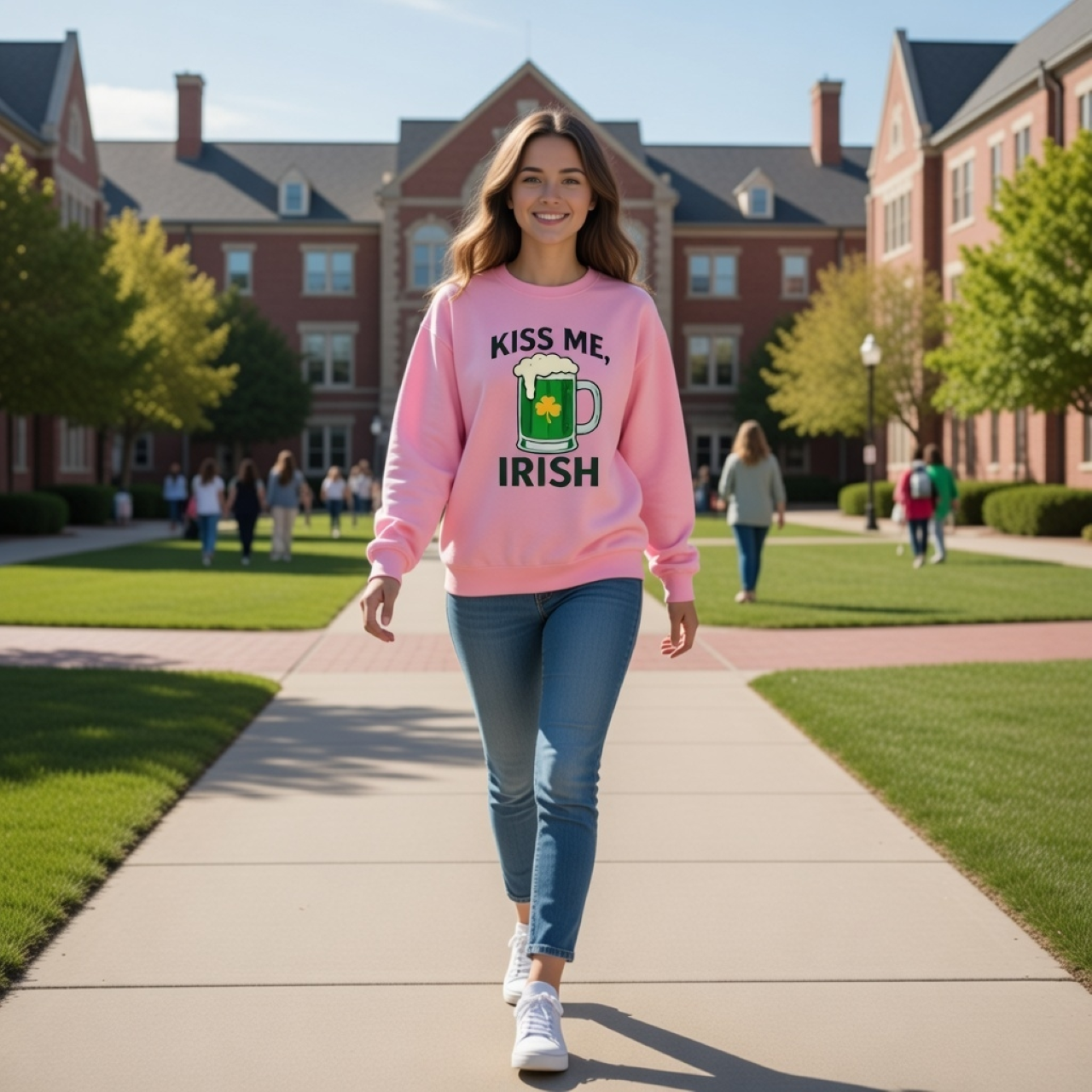 Kiss Me, Irish Sweatshirt – St. Patrick’s Day Pullover product thumbnail image