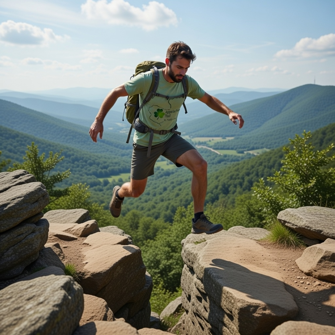 Appalachian Trail St. Paddy’s Day T-Shirt – Shamrock Hiking Graphic Tee | Vintage Outdoor Pullover product thumbnail image Appalachian Trail St. Paddy’s Day T-Shirt – Shamrock Hiking Graphic Tee | Vintage Outdoor Pullover product thumbnail image