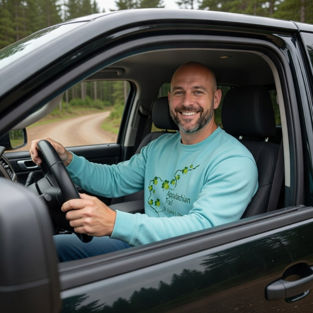 Appalachian Trail St. Paddy’s Day Sweatshirt – Shamrock Hiking Crewneck | Vintage Outdoor Pullover product thumbnail image Appalachian Trail St. Paddy’s Day Sweatshirt – Shamrock Hiking Crewneck | Vintage Outdoor Pullover product thumbnail image