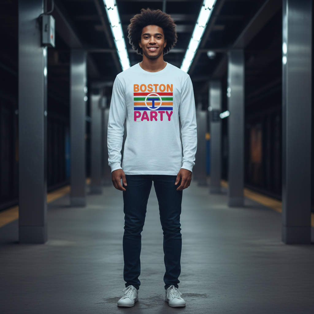 Boston "T" Party Retro Hometown Design Long Sleeve Tee...if you know you know! - not dollar store junk, our shirts are 100% heavy cotton you'll wear over and over - FREE SHIPPING. product thumbnail image Boston "T" Party Retro Hometown Design Long Sleeve Tee...if you know you know! - not dollar store junk, our shirts are 100% heavy cotton you'll wear over and over - FREE SHIPPING. product thumbnail image