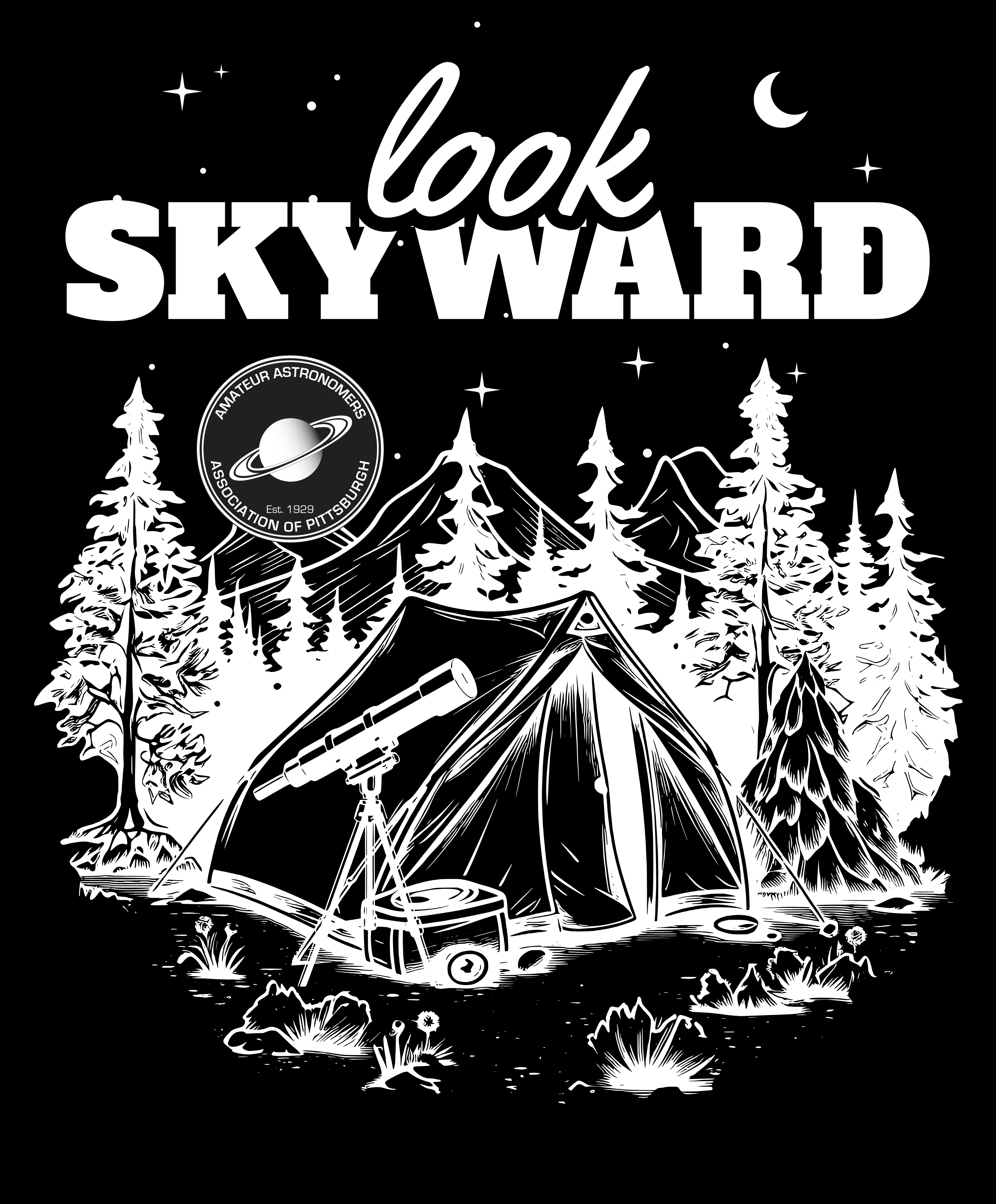 Look Skyward Camping AAAP Logo Long Sleeve Hoodie Tee product thumbnail image