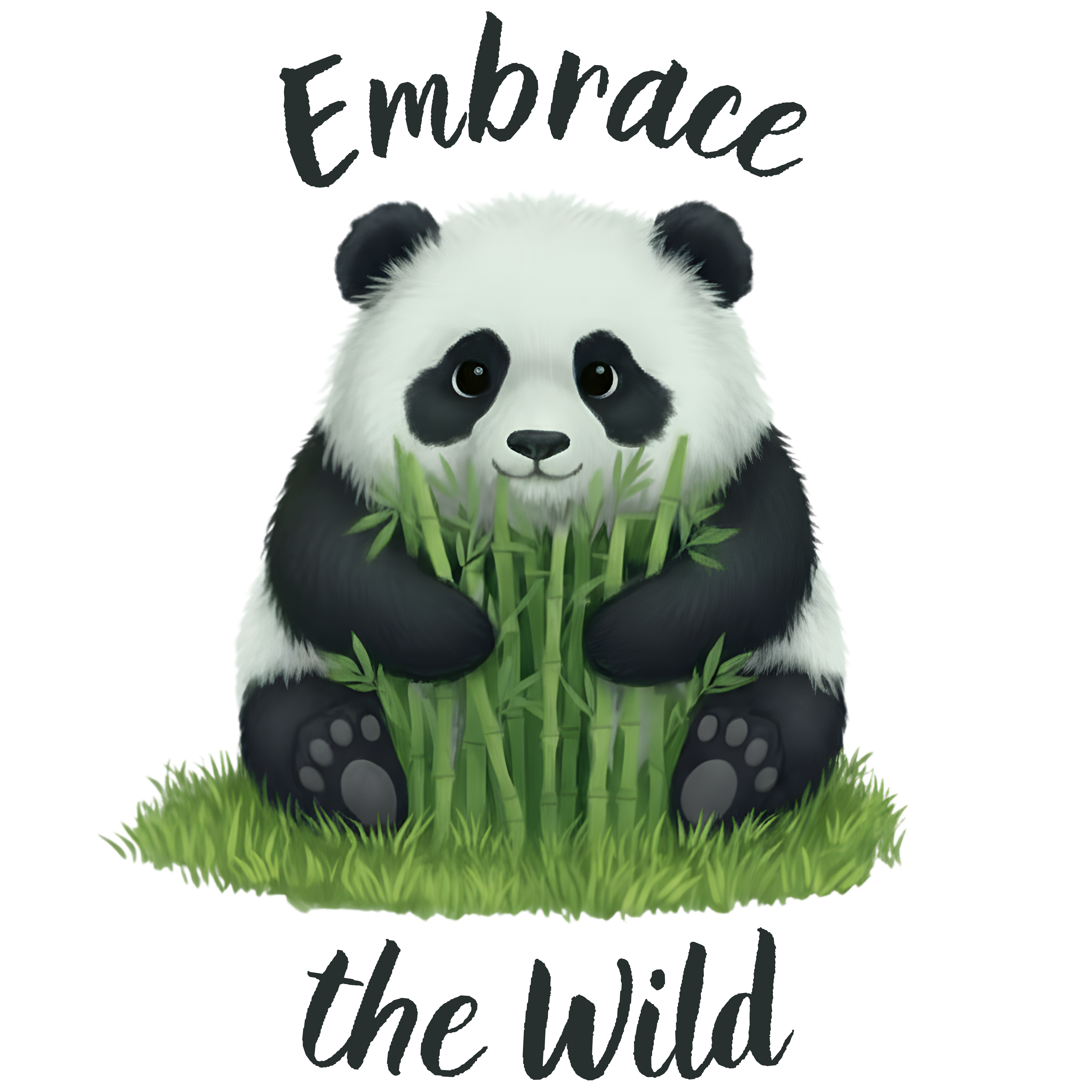 Panda Bear Mug Tumbler — "Embrace the Wild" 15oz Insulated Coffee Mug product thumbnail image