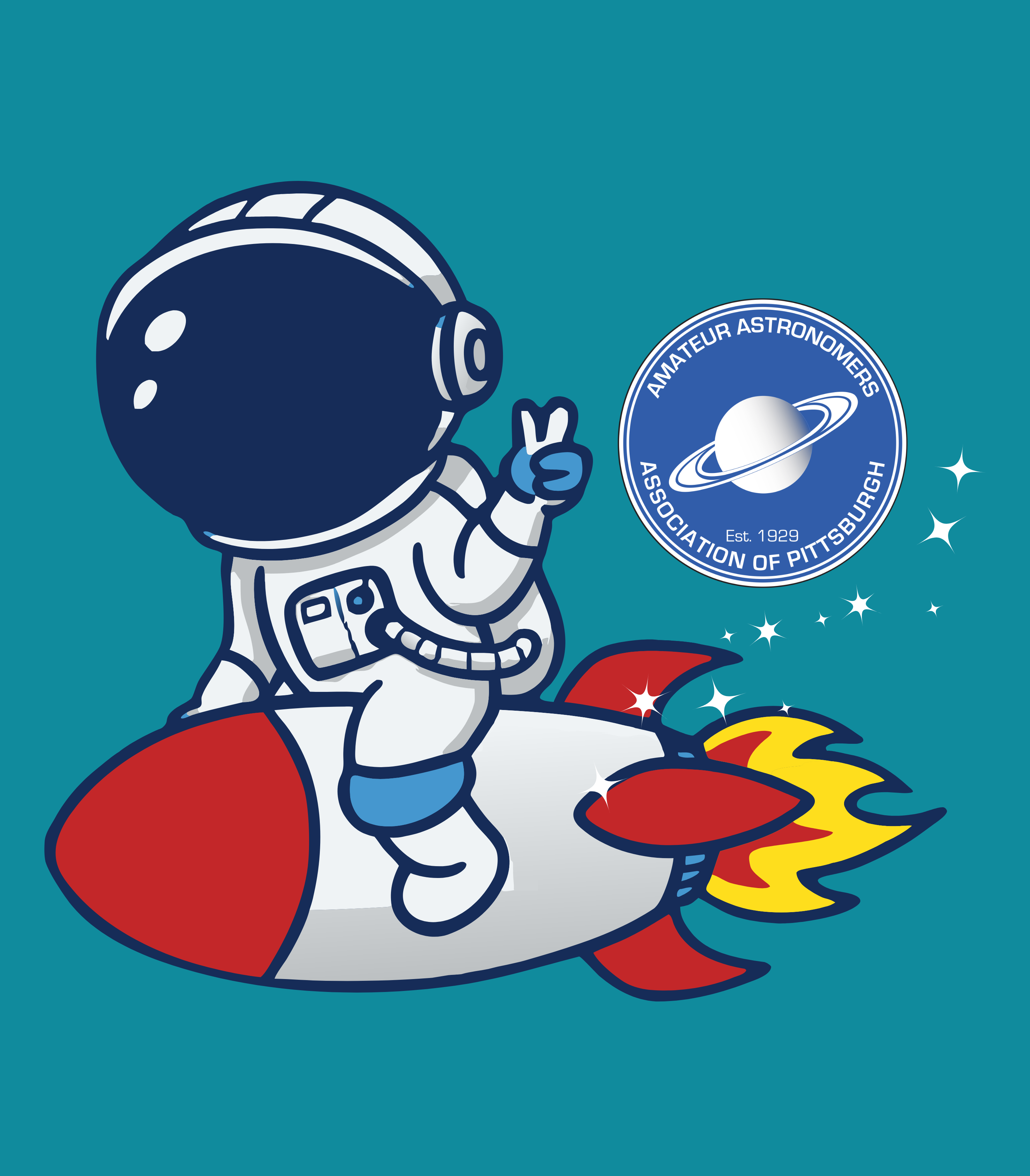 Astronaut Rocket Ship Kids T-Shirt product thumbnail image