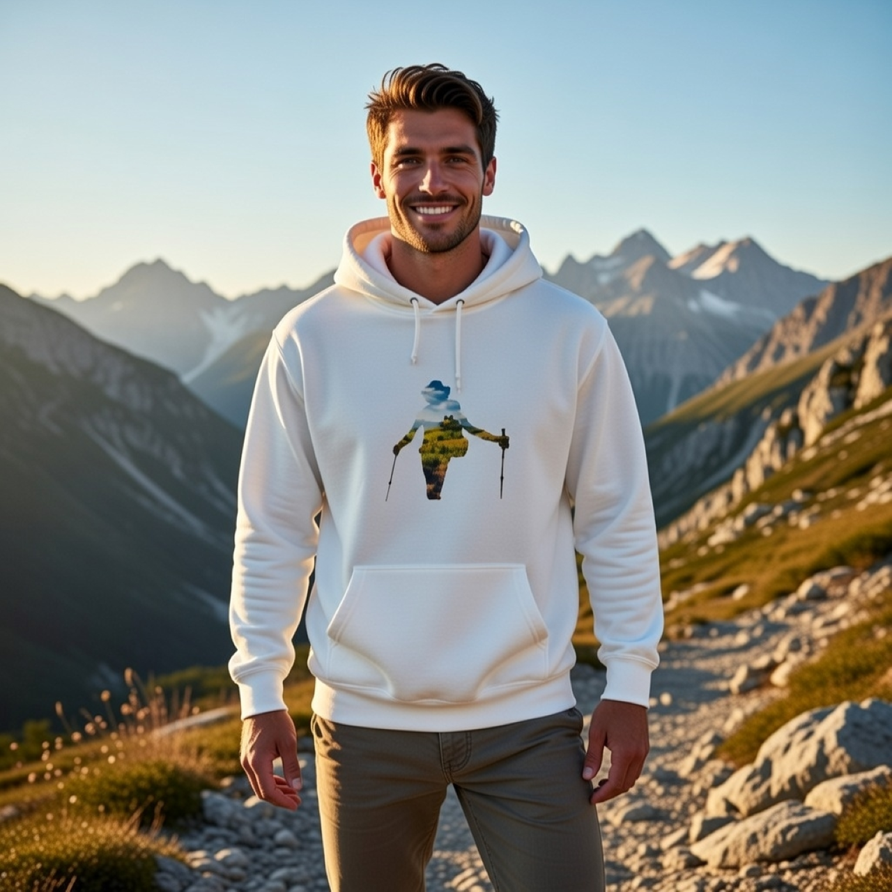 Legend of Poncho the Hiker Hoodie – Garment-Dyed Ski &amp; Mountain Pullover product thumbnail image