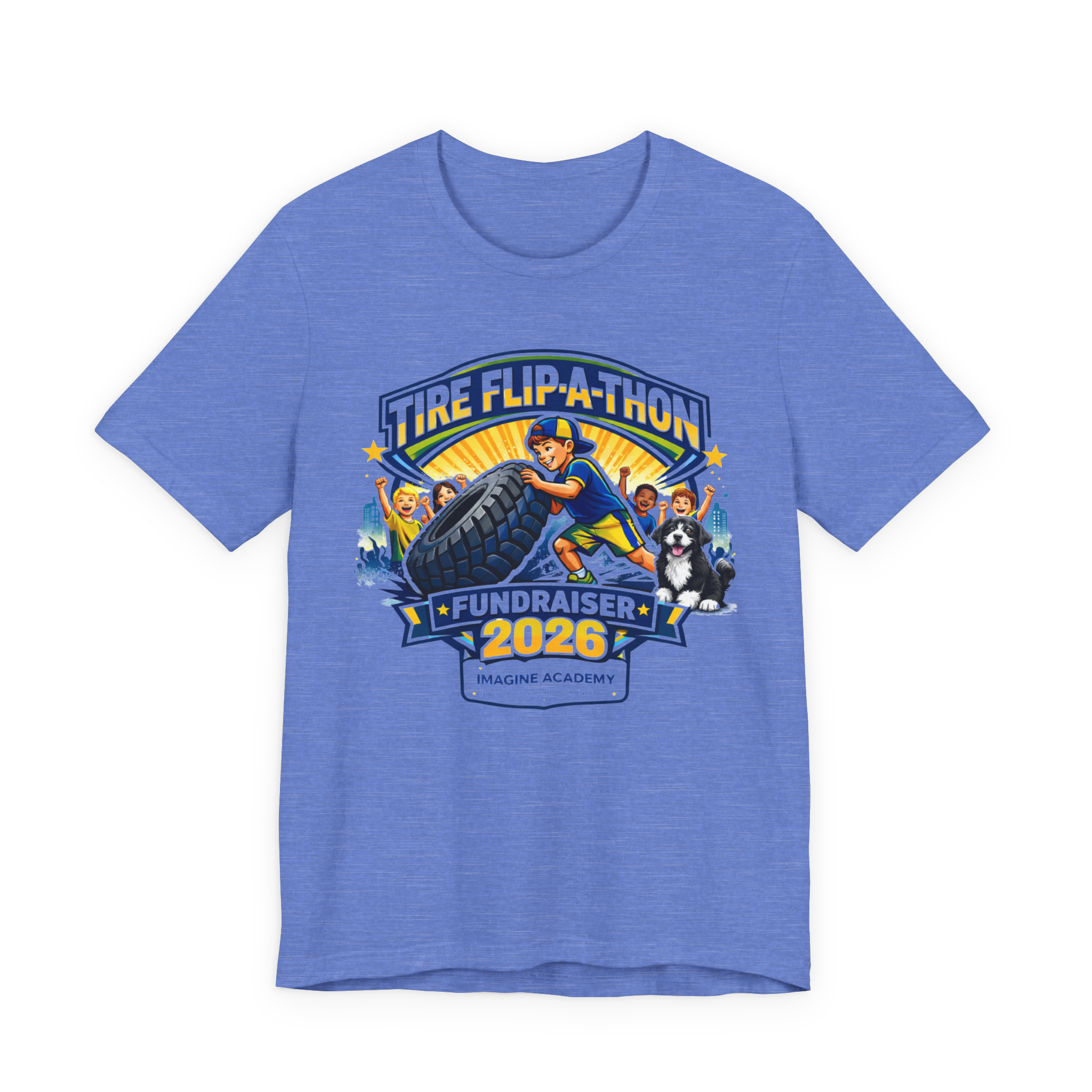 Adult Tire Flip-A-Thon Fundraiser Shirt product thumbnail image Adult Tire Flip-A-Thon Fundraiser Shirt product thumbnail image