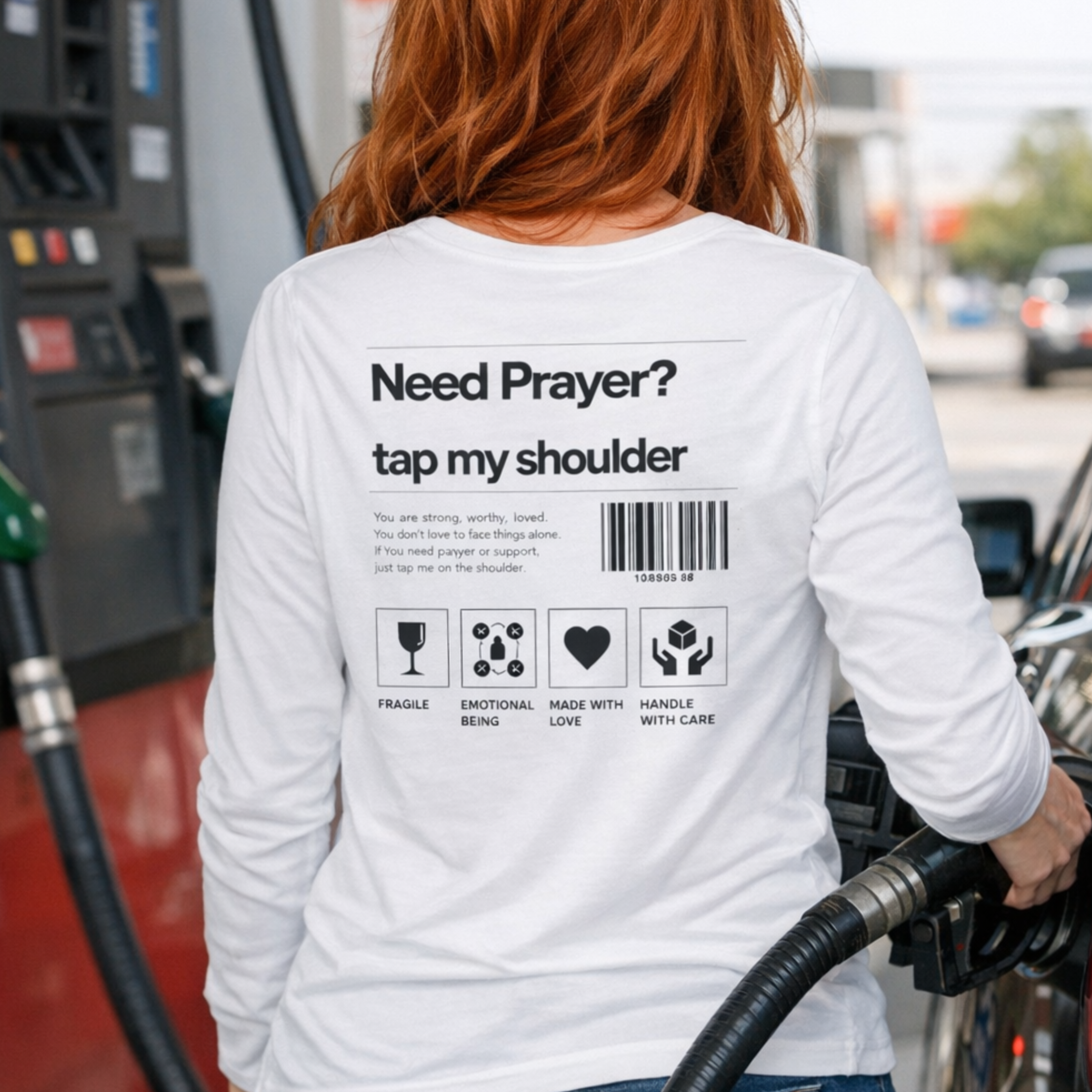 'Need Prayer?' Long Sleeve Tee product thumbnail image
