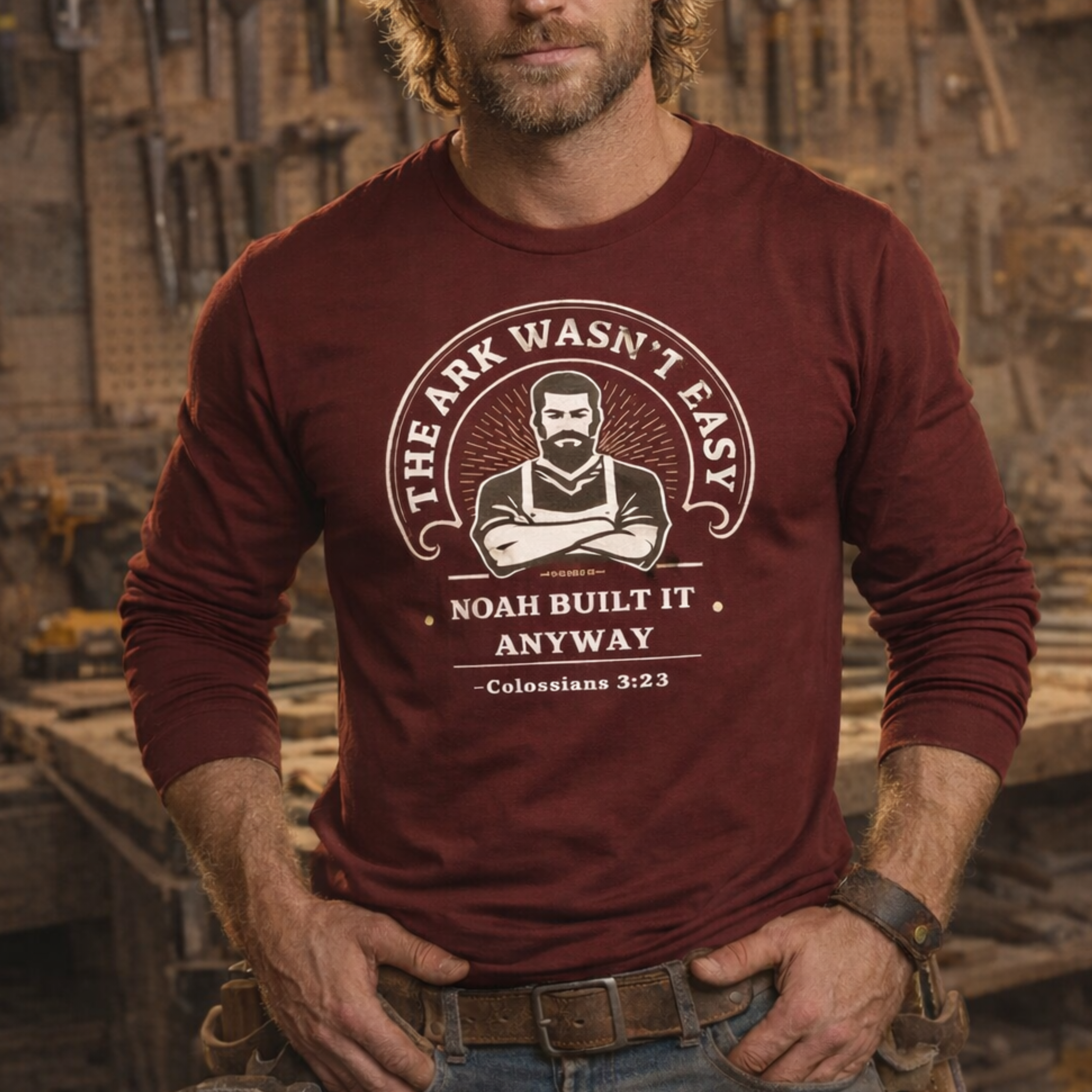 'Noah Built It Anyway' Long Sleeve Tee