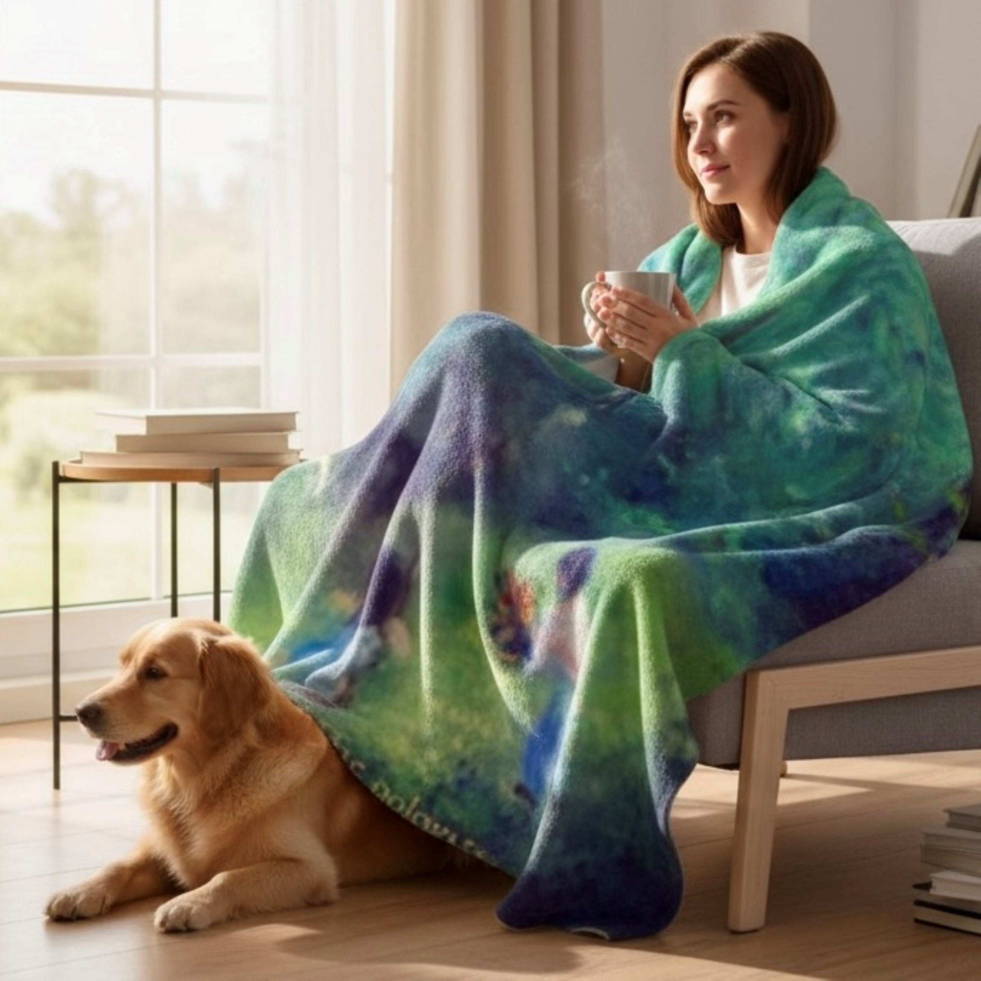 Sherpa Blanket – Vintage Art (The Apology)