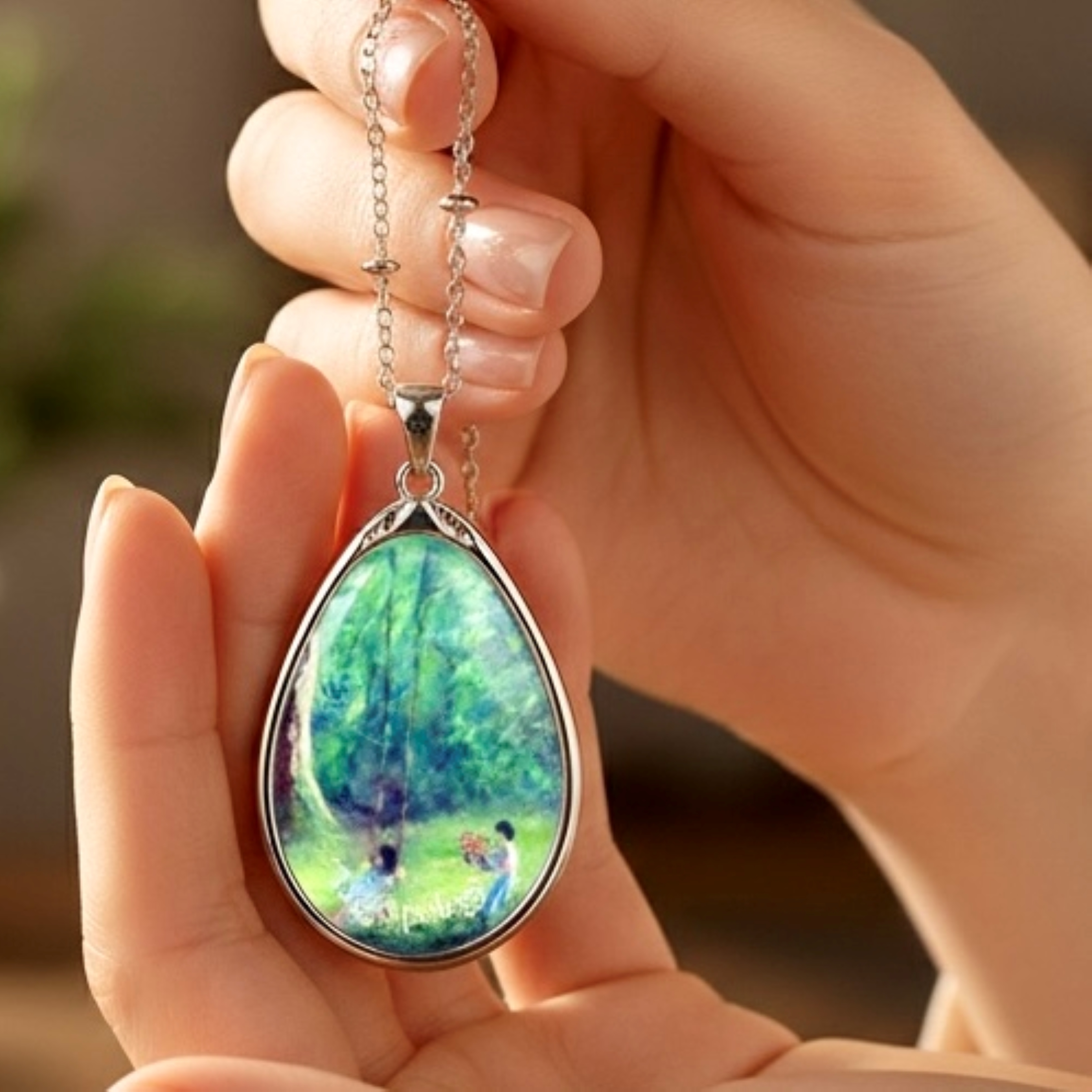 Oval Necklace - "The Apology" Artwork