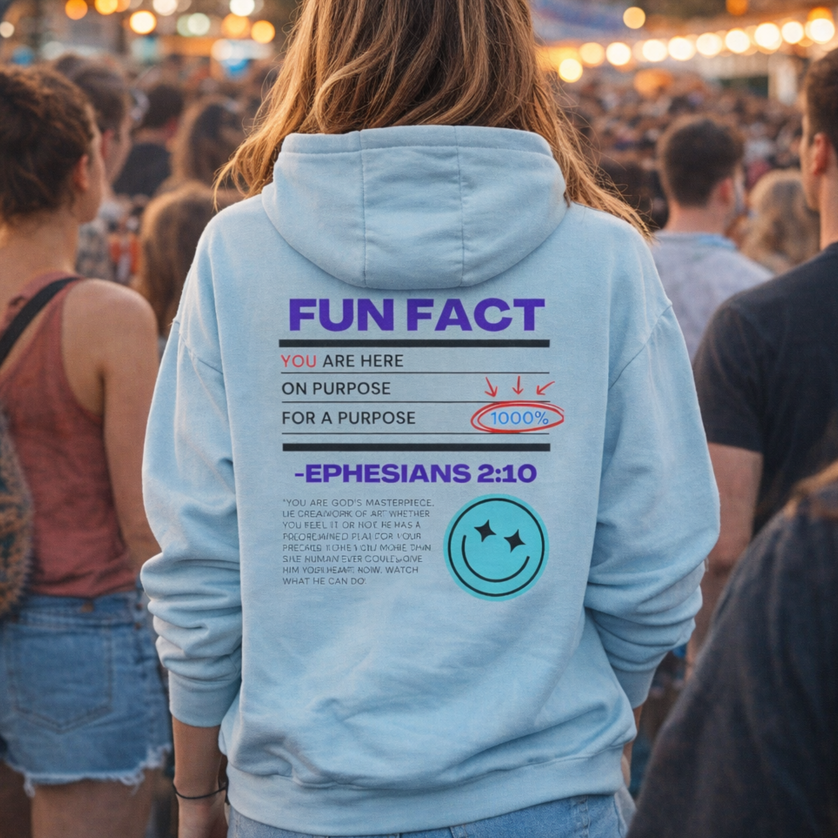 'Fun Fact' Midweight Hoodie product thumbnail image