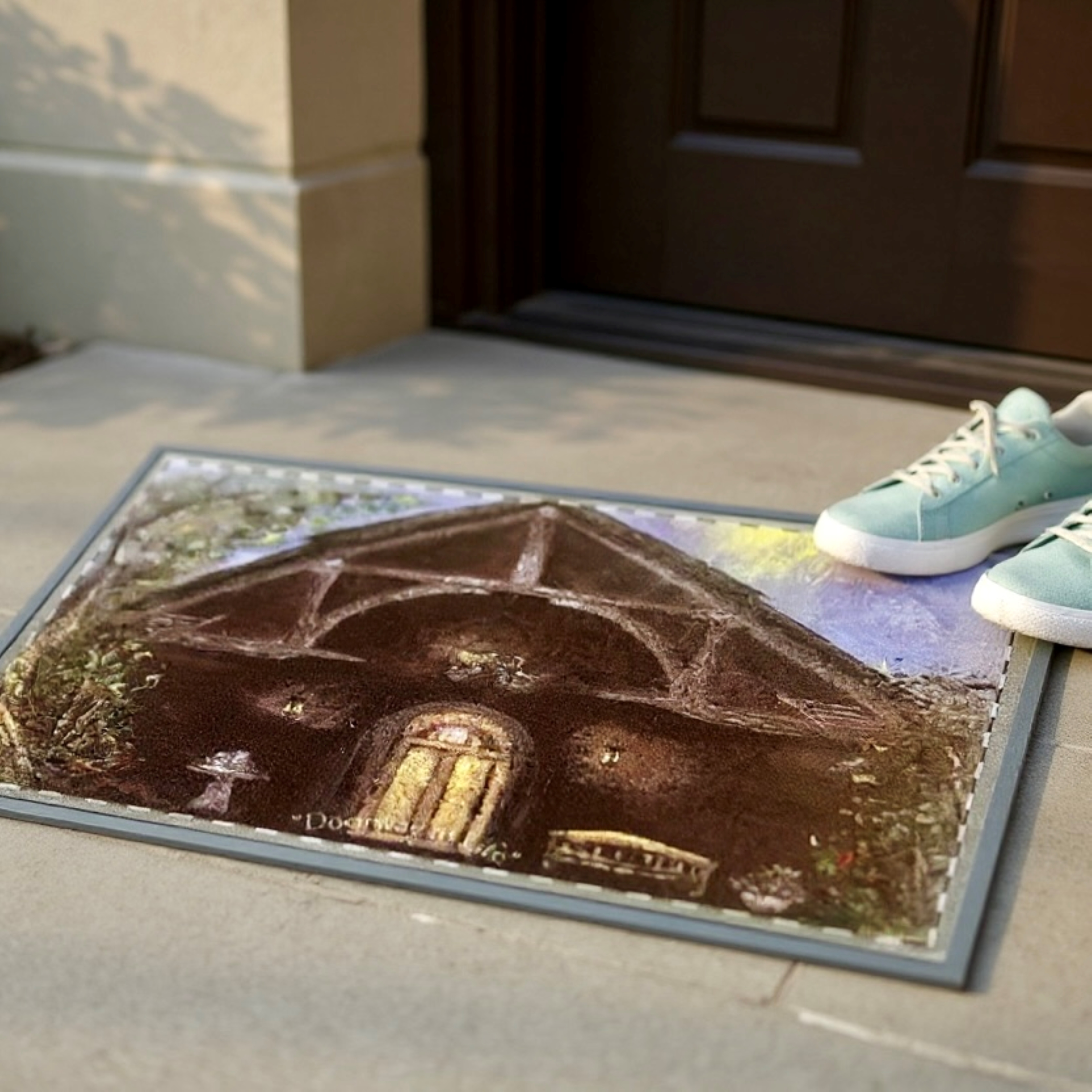 "Doorway to Life" Polyester Doormat — Durable Welcome Mat for Entryway product thumbnail image