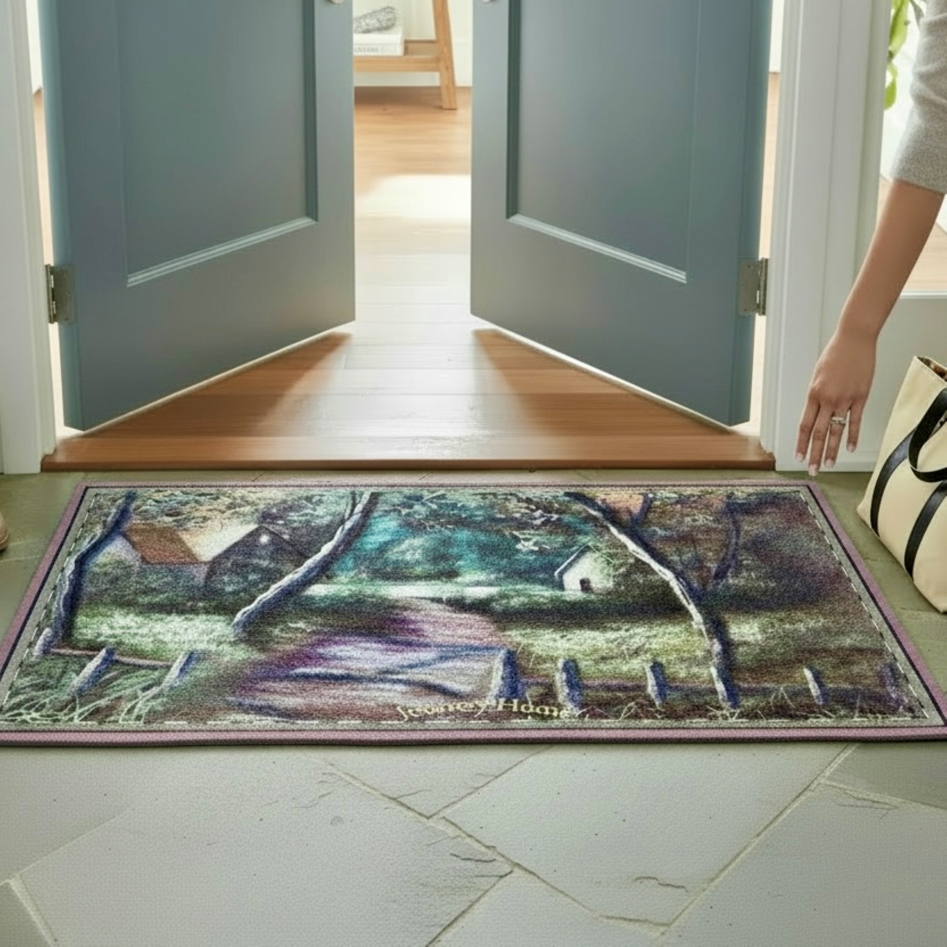 Polyester Doormat - "Journey Home" Artwork product thumbnail image Polyester Doormat - "Journey Home" Artwork product thumbnail image