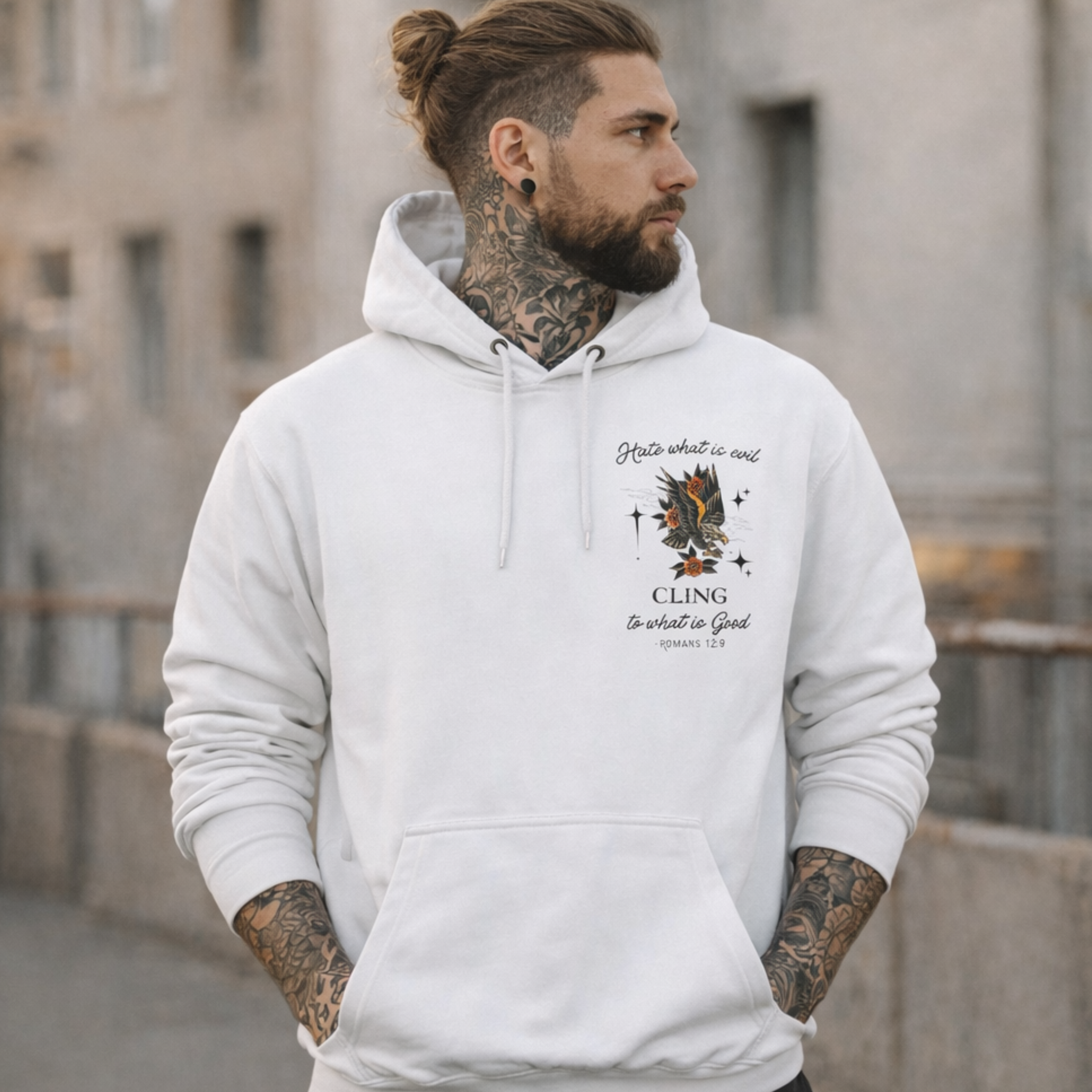 'Cling To Good' Midweight Hoodie product thumbnail image 'Cling To Good' Midweight Hoodie product thumbnail image