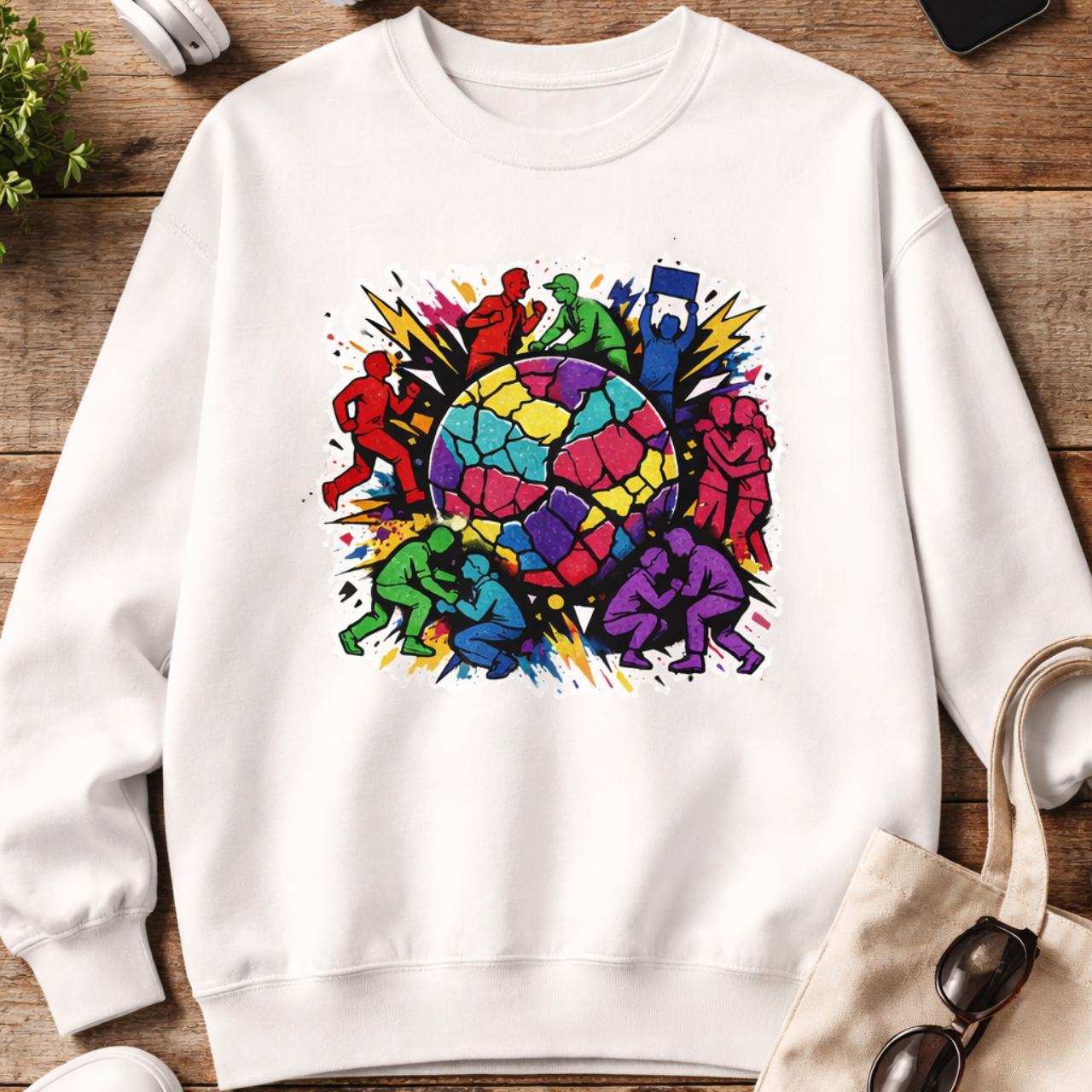 World in Chaos Unisex Heavy Blend Crewneck Sweatshirt