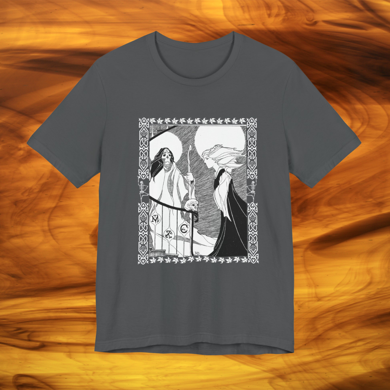 The Sorceress Awakens Tee, Horror Art Shirt, Death and the Sorceress product thumbnail image The Sorceress Awakens Tee, Horror Art Shirt, Death and the Sorceress product thumbnail image