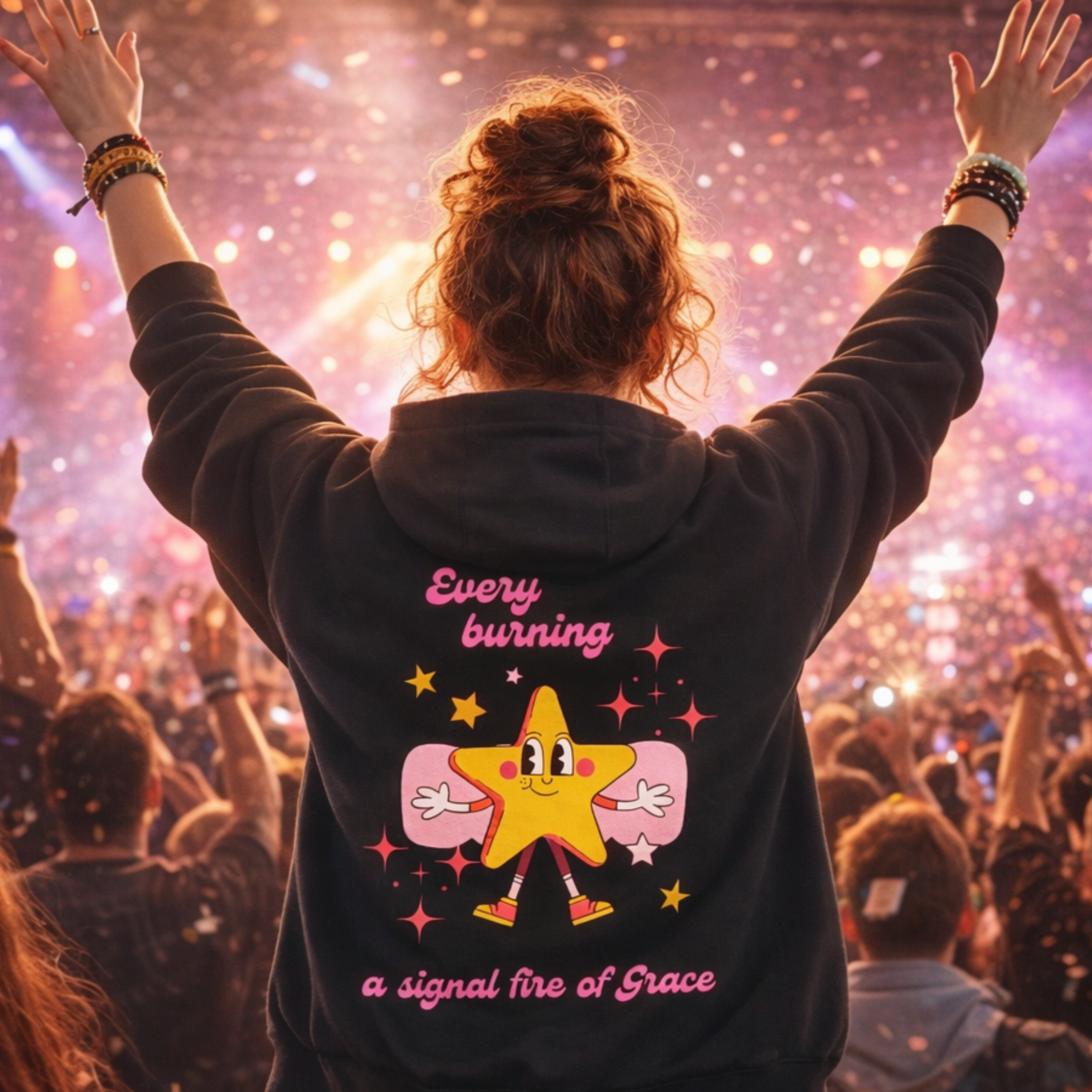 'Every Burning Star' Midweight Hoodie product thumbnail image 'Every Burning Star' Midweight Hoodie product thumbnail image