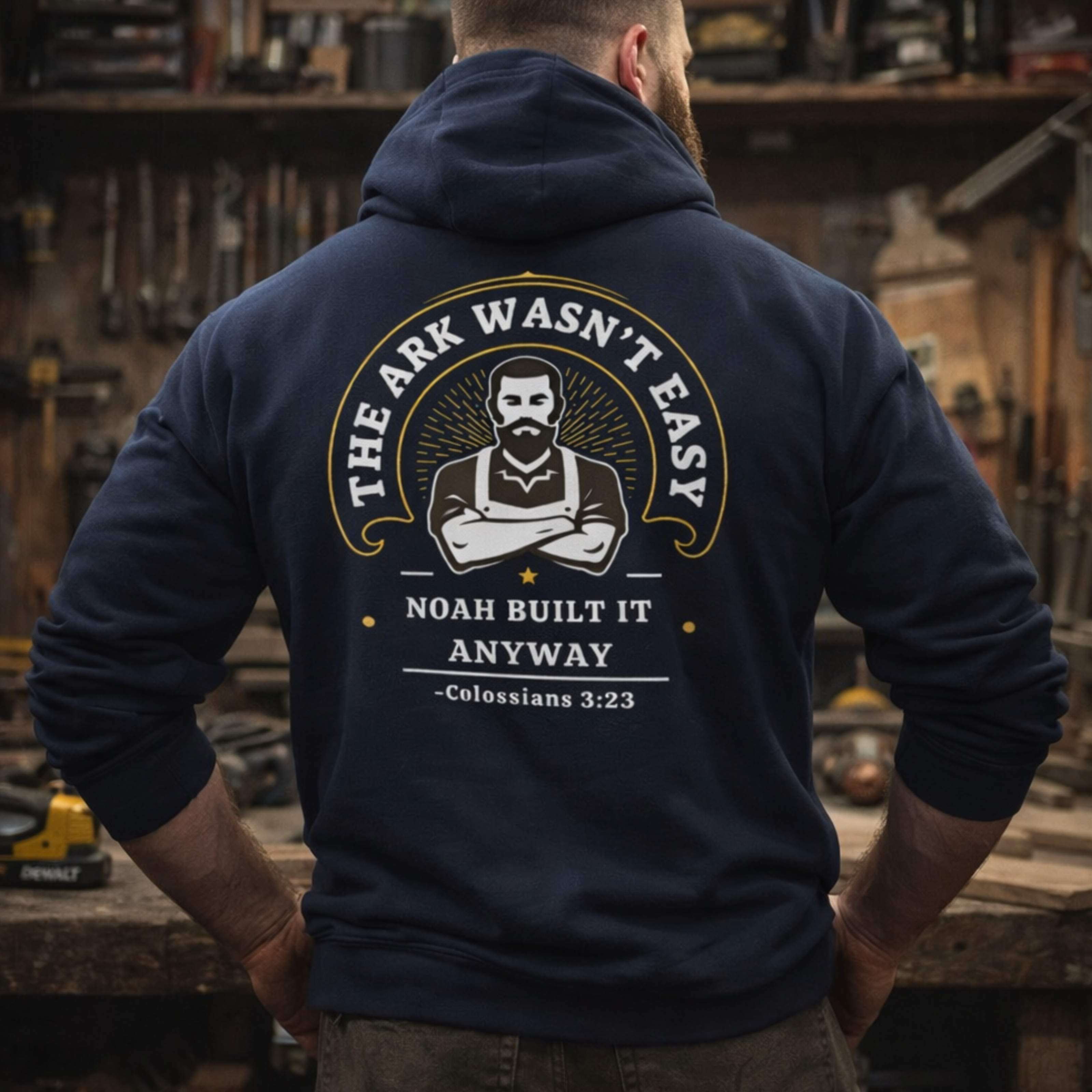 'Noah Built It Anyway' Midweight Hoodie product thumbnail image