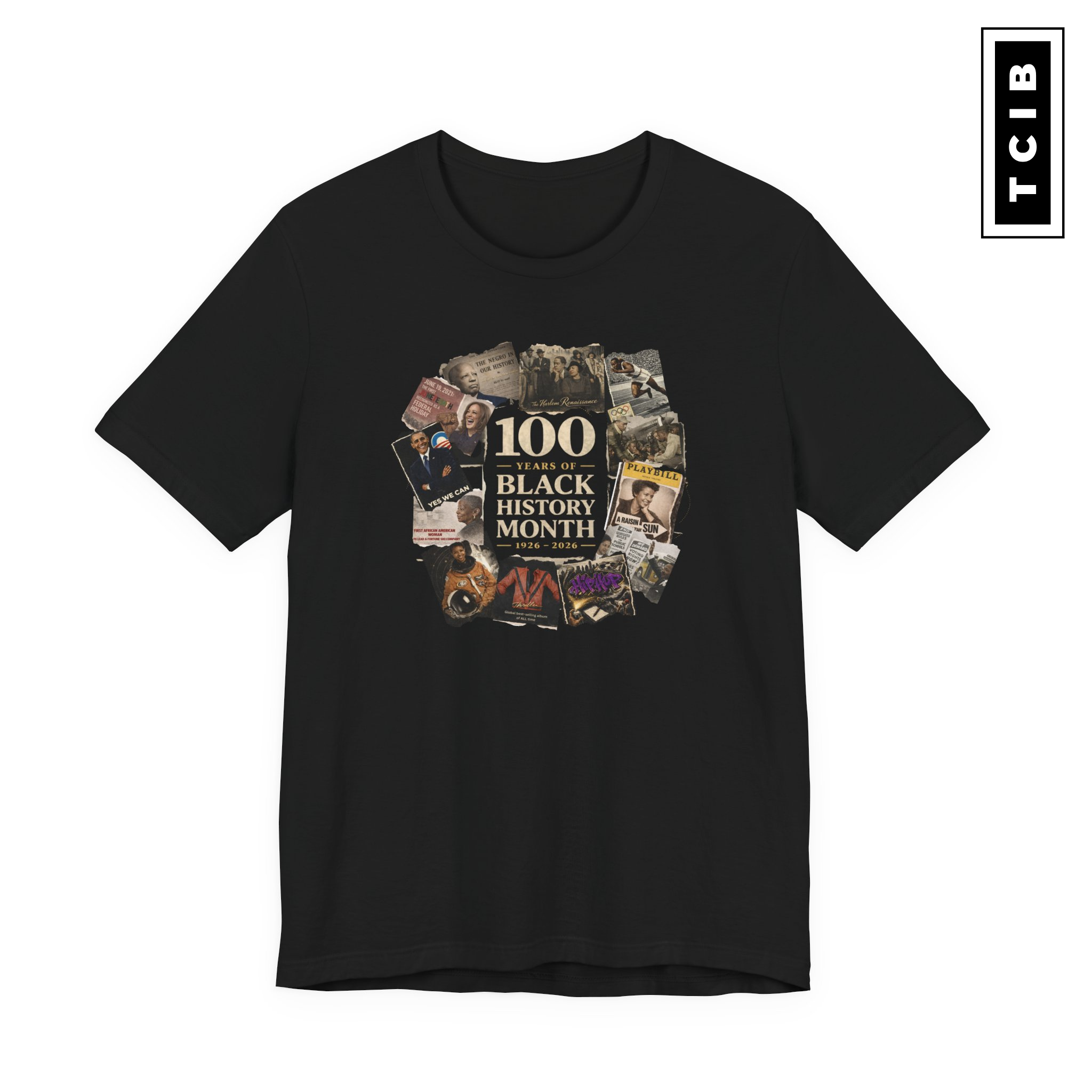 Black History Month Centennial Unisex T-Shirt product thumbnail image Black History Month Centennial Unisex T-Shirt product thumbnail image