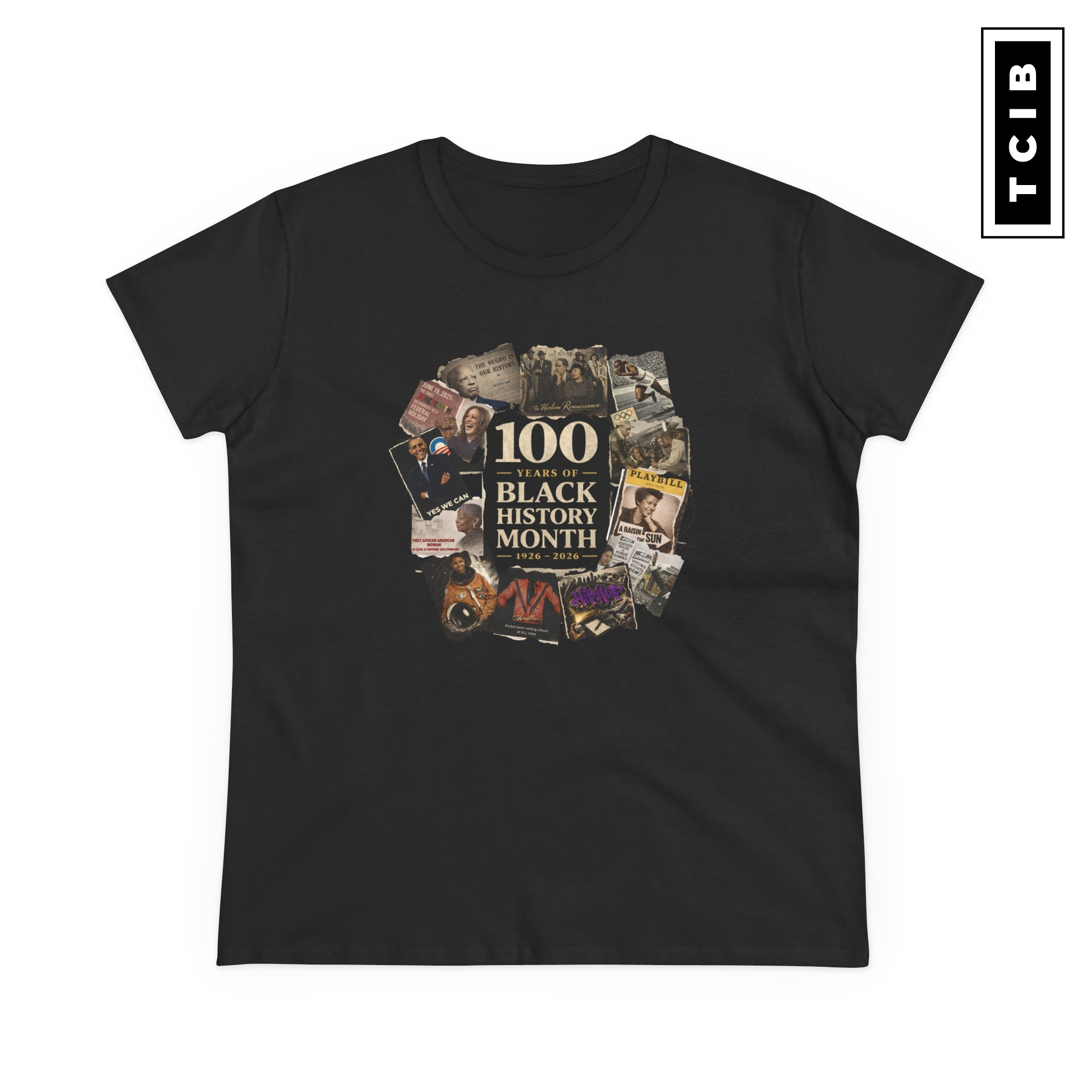 Black History Month Centennial Women's T-Shirt product thumbnail image Black History Month Centennial Women's T-Shirt product thumbnail image