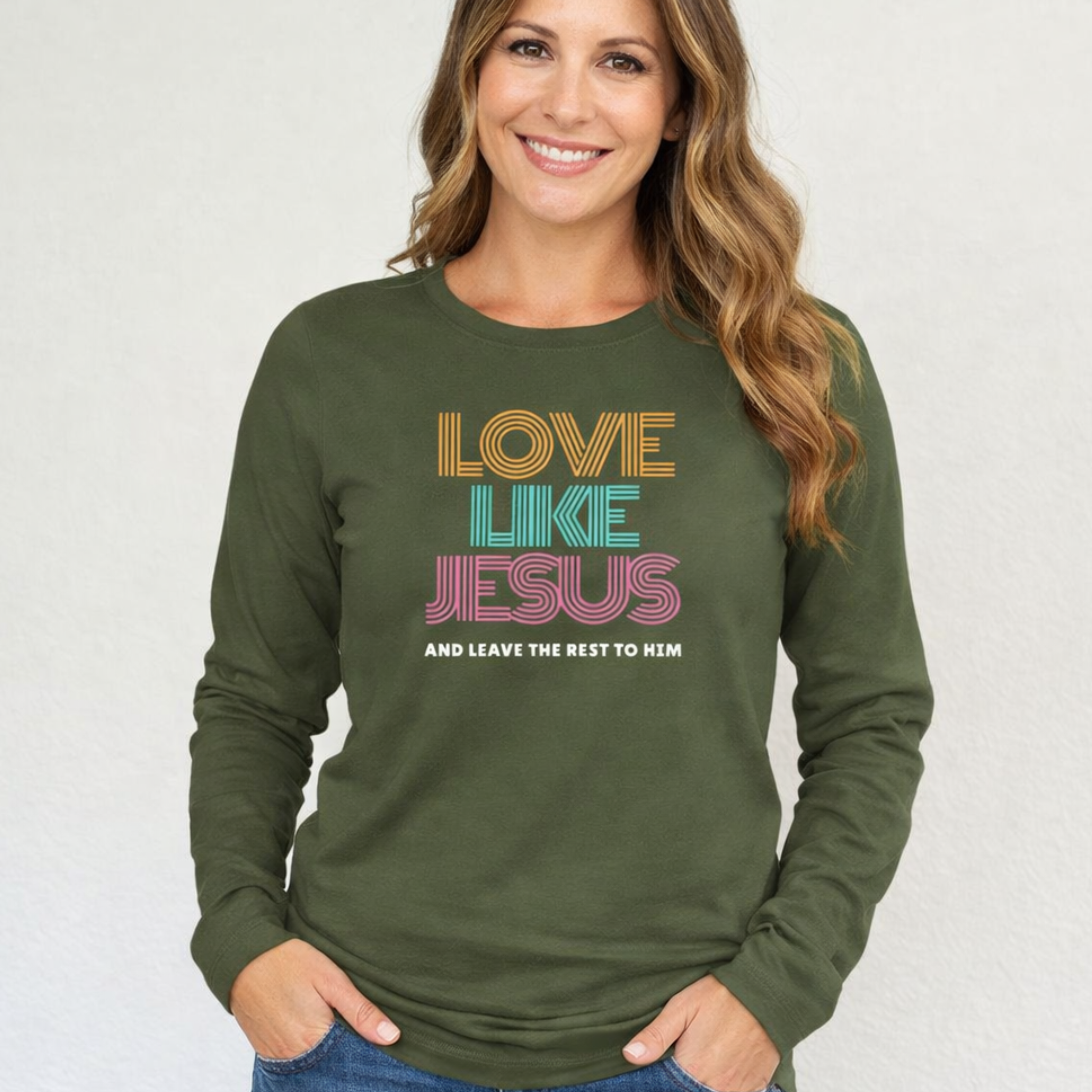 'Love Like Jesus' Long Sleeve Tee product thumbnail image 'Love Like Jesus' Long Sleeve Tee product thumbnail image