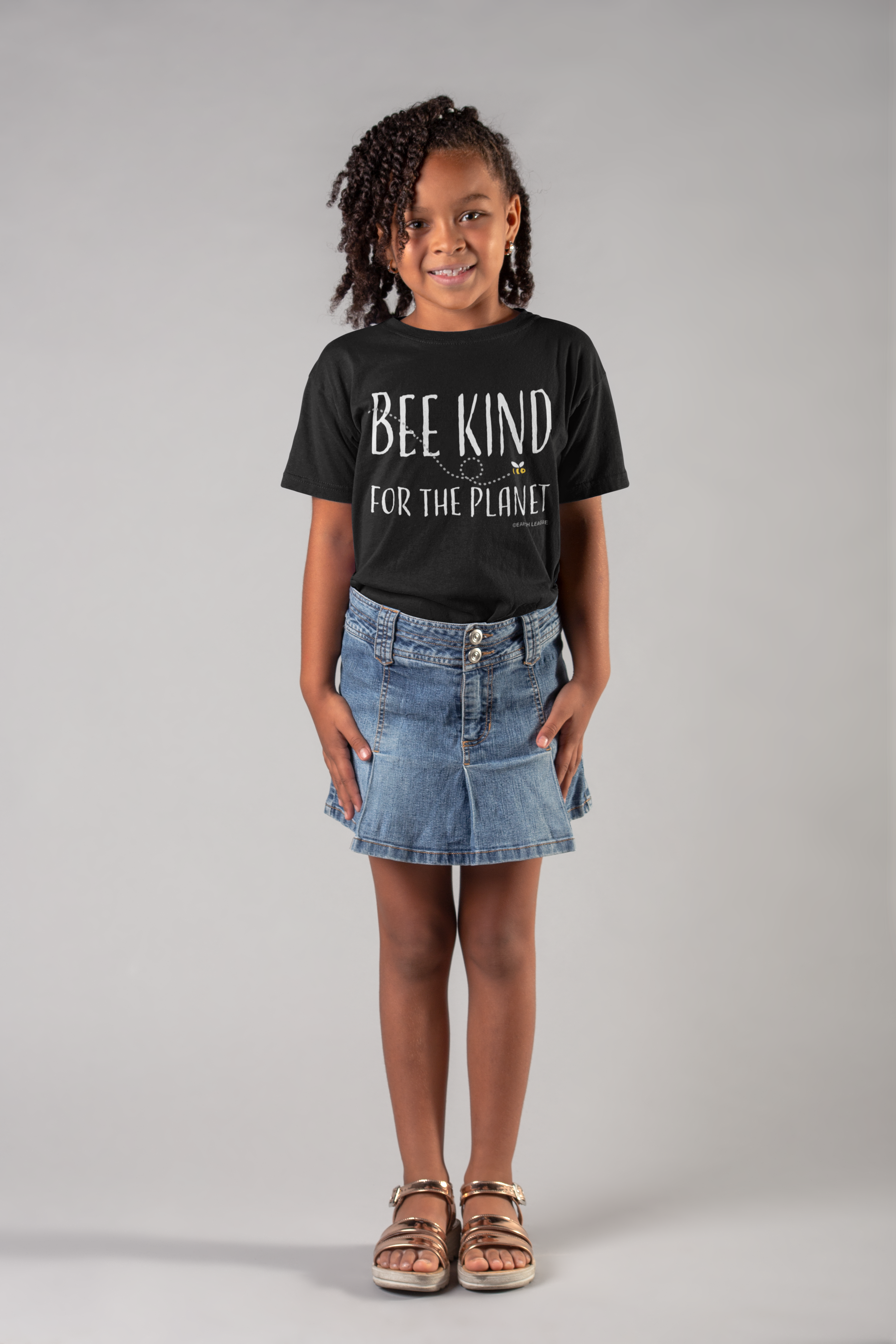 The "Bee Kind' Classic Kids Tee product thumbnail image