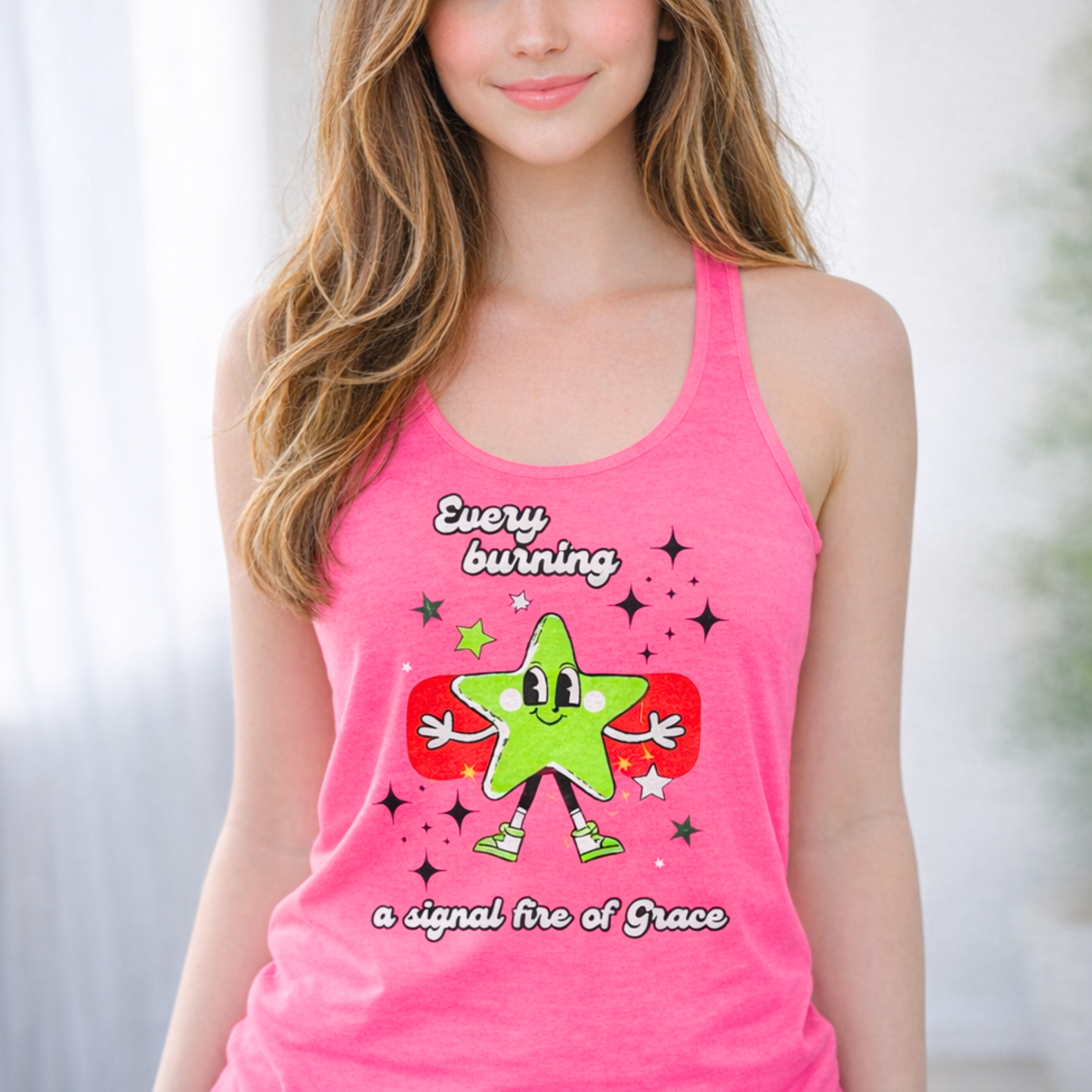 'Every Burning Star' Racerback Tank