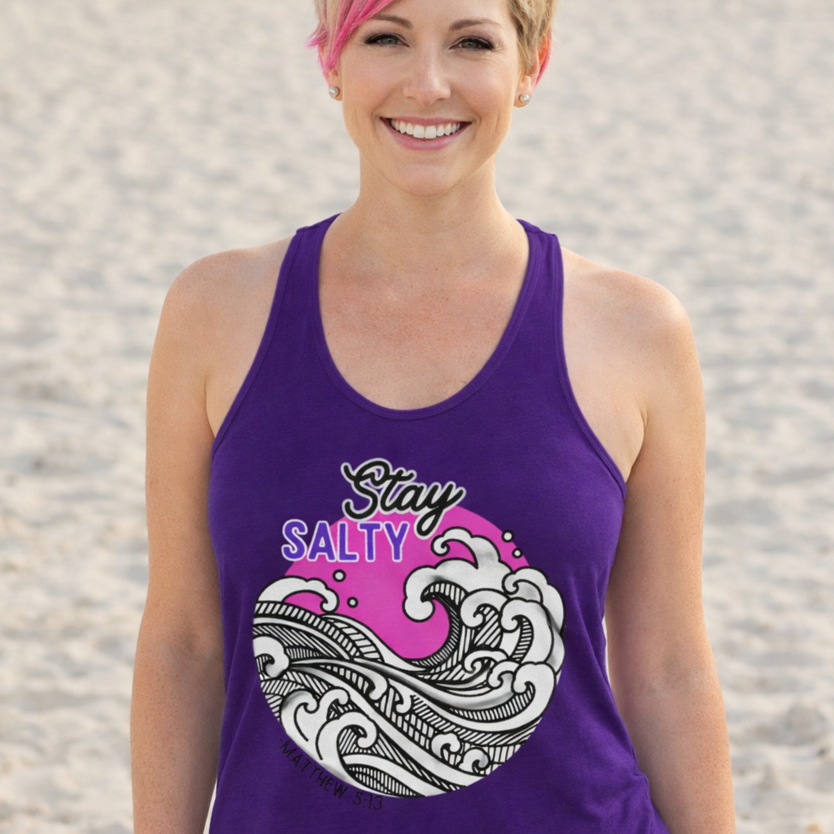 'Stay Salty' Racerback Tank