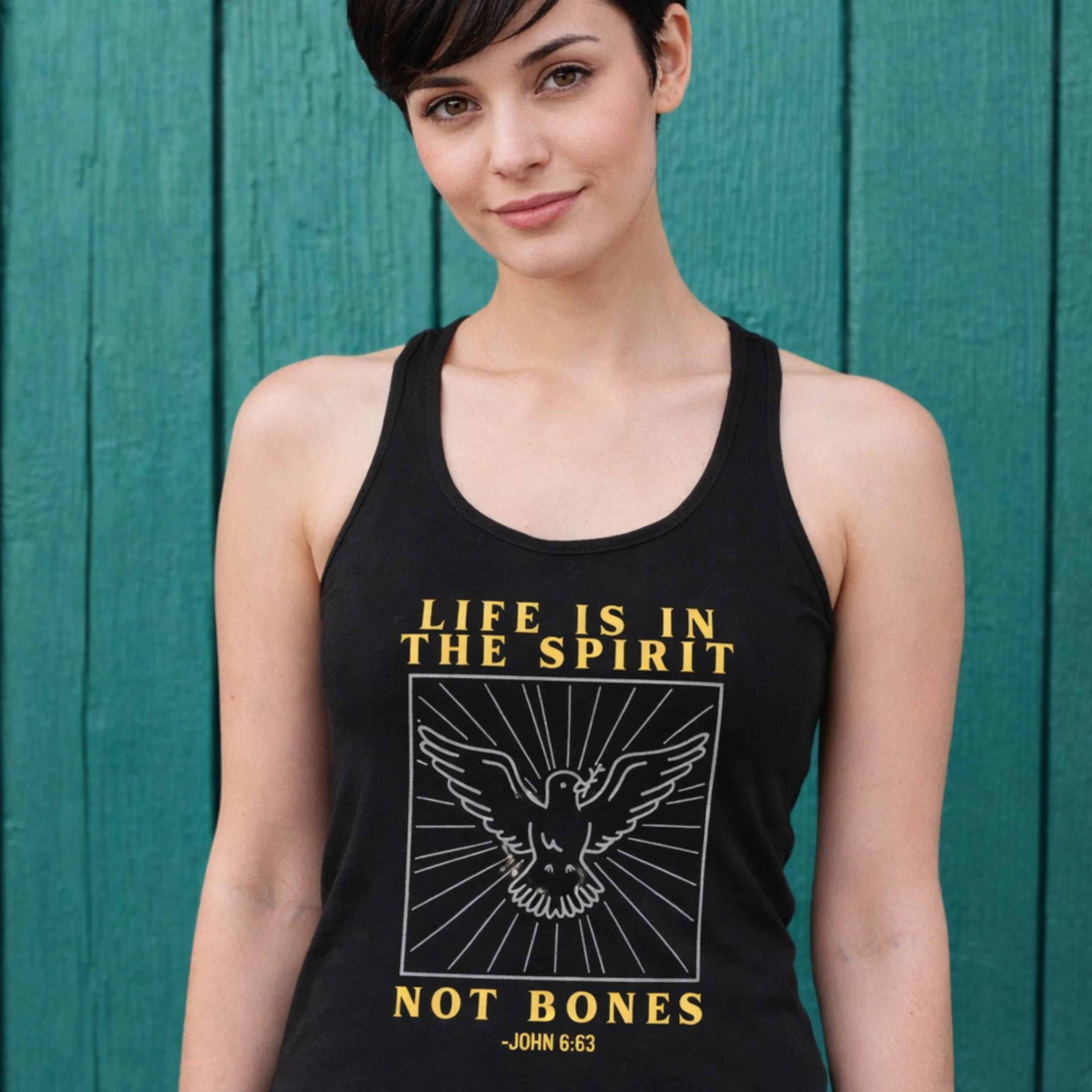 'Life Is In The Spirit' Racerback Tank product thumbnail image 'Life Is In The Spirit' Racerback Tank product thumbnail image