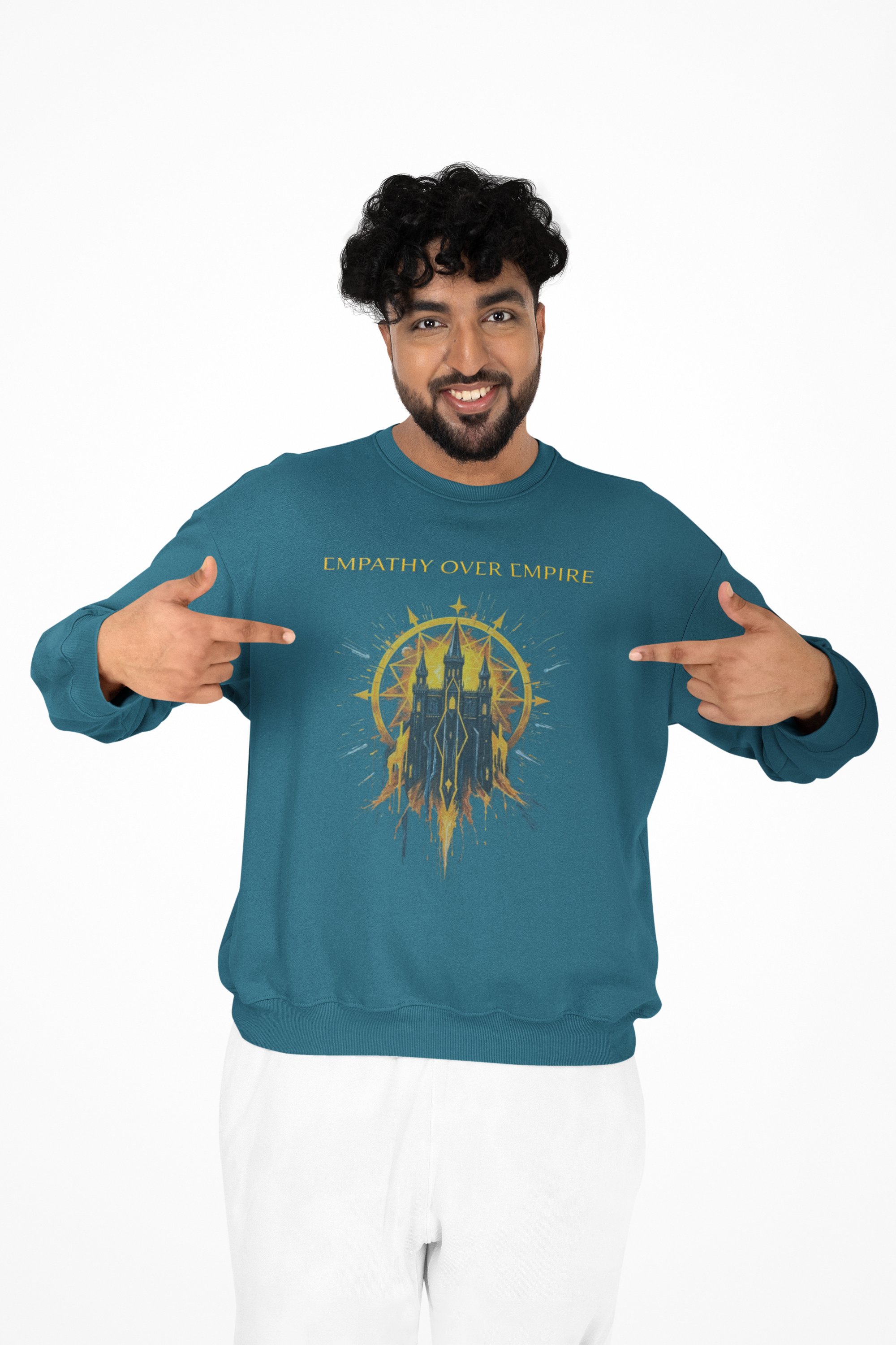 Sweatshirt — "Empathy Over Empire" Graphic Crewneck product thumbnail image