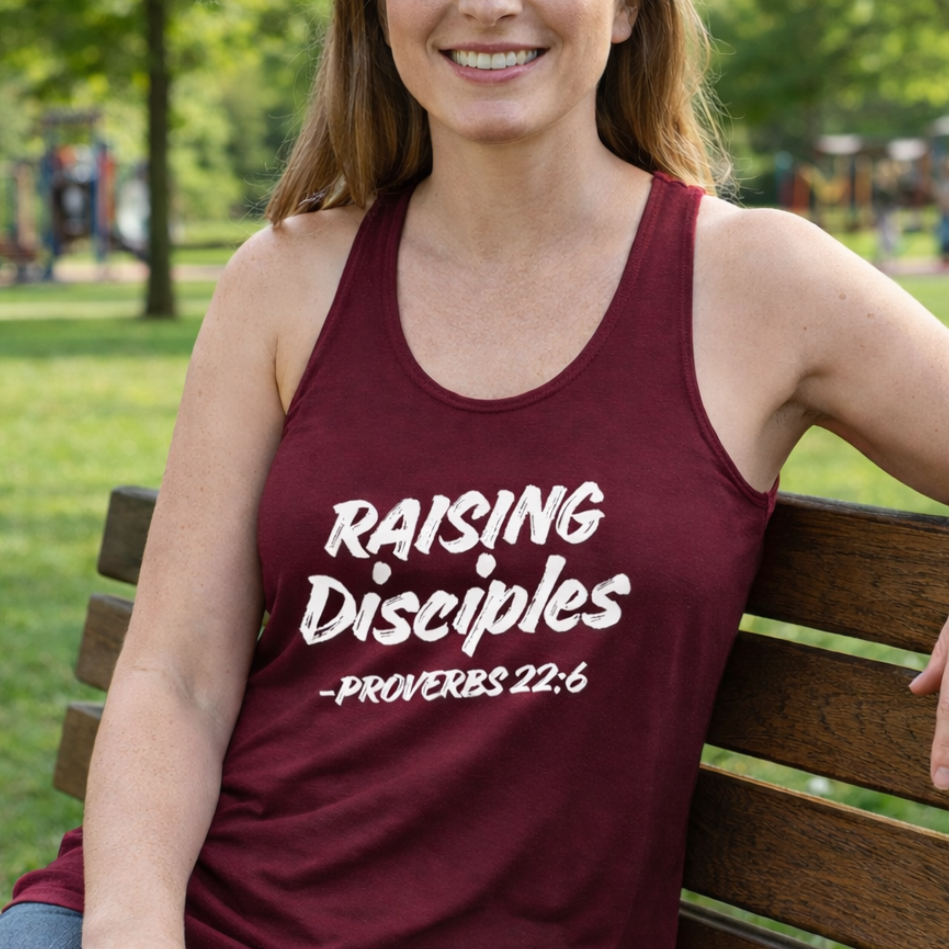 'Raising Disciples' Racerback Tank product thumbnail image 'Raising Disciples' Racerback Tank product thumbnail image