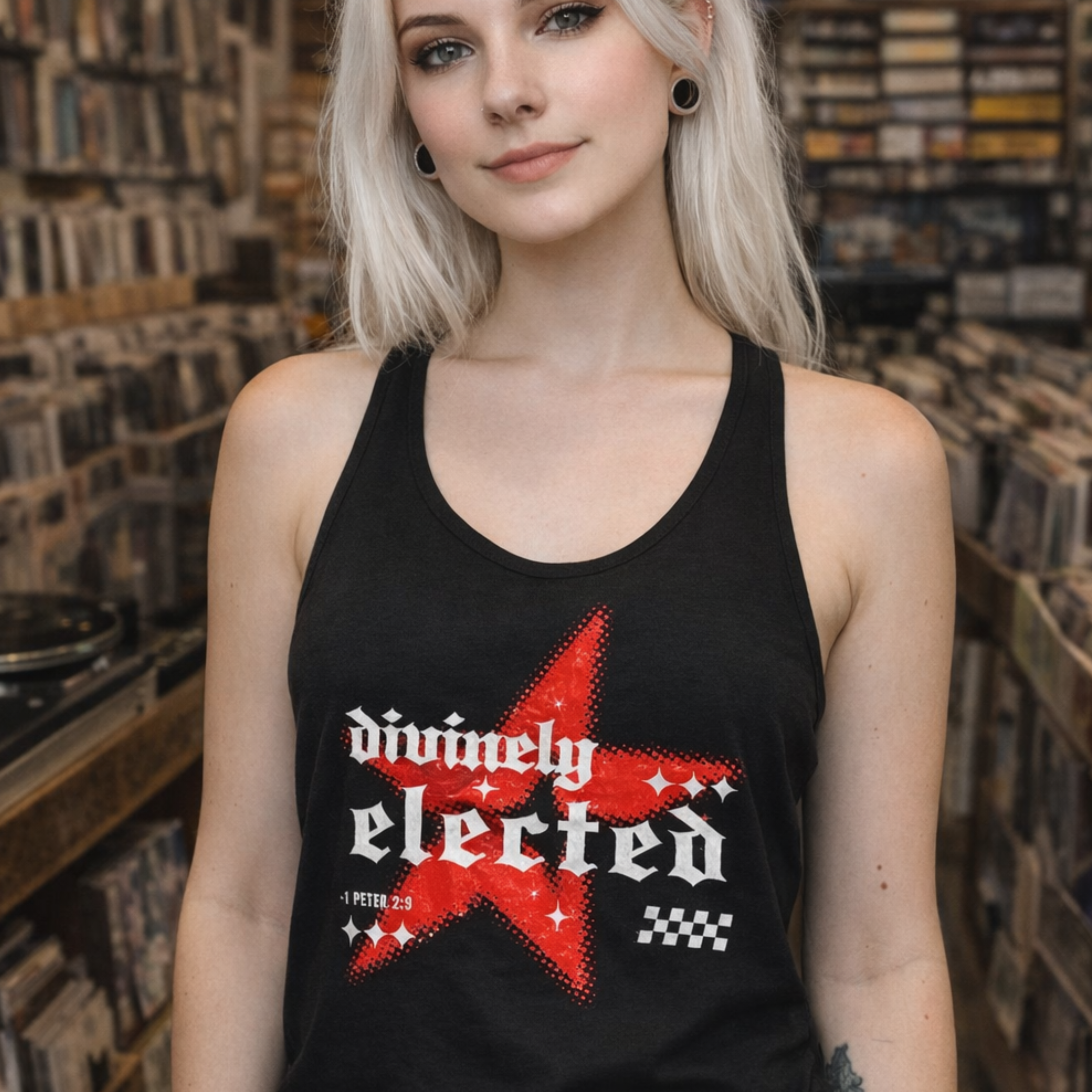 'Divinely Elected' Racerback Tank product thumbnail image