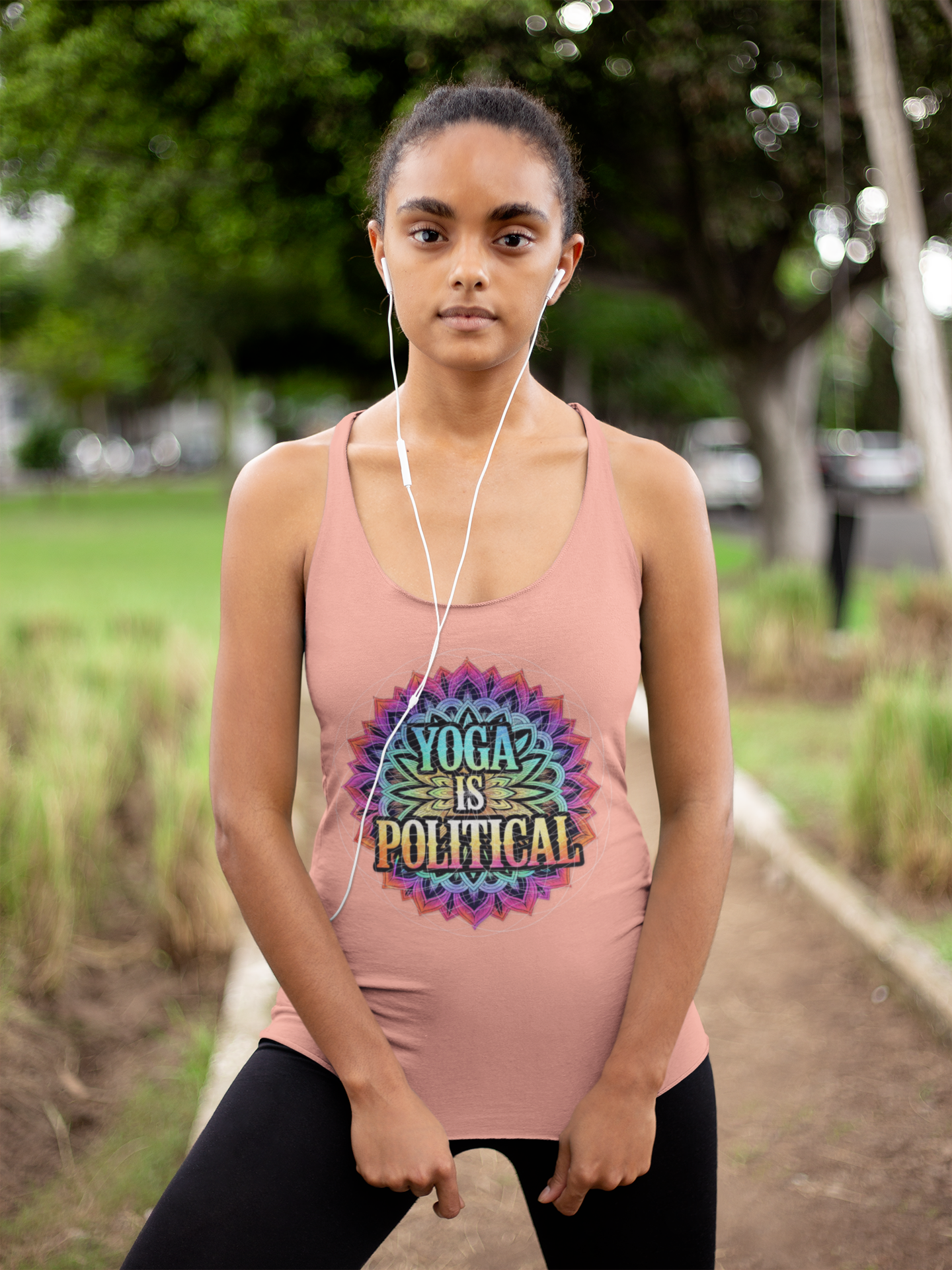 Yoga is Political // The Conscious Racerback Tank product thumbnail image
