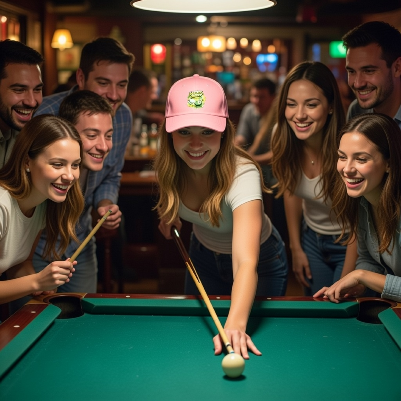 Lucky Shot Hat – Retro Pool Hall Cap product thumbnail image