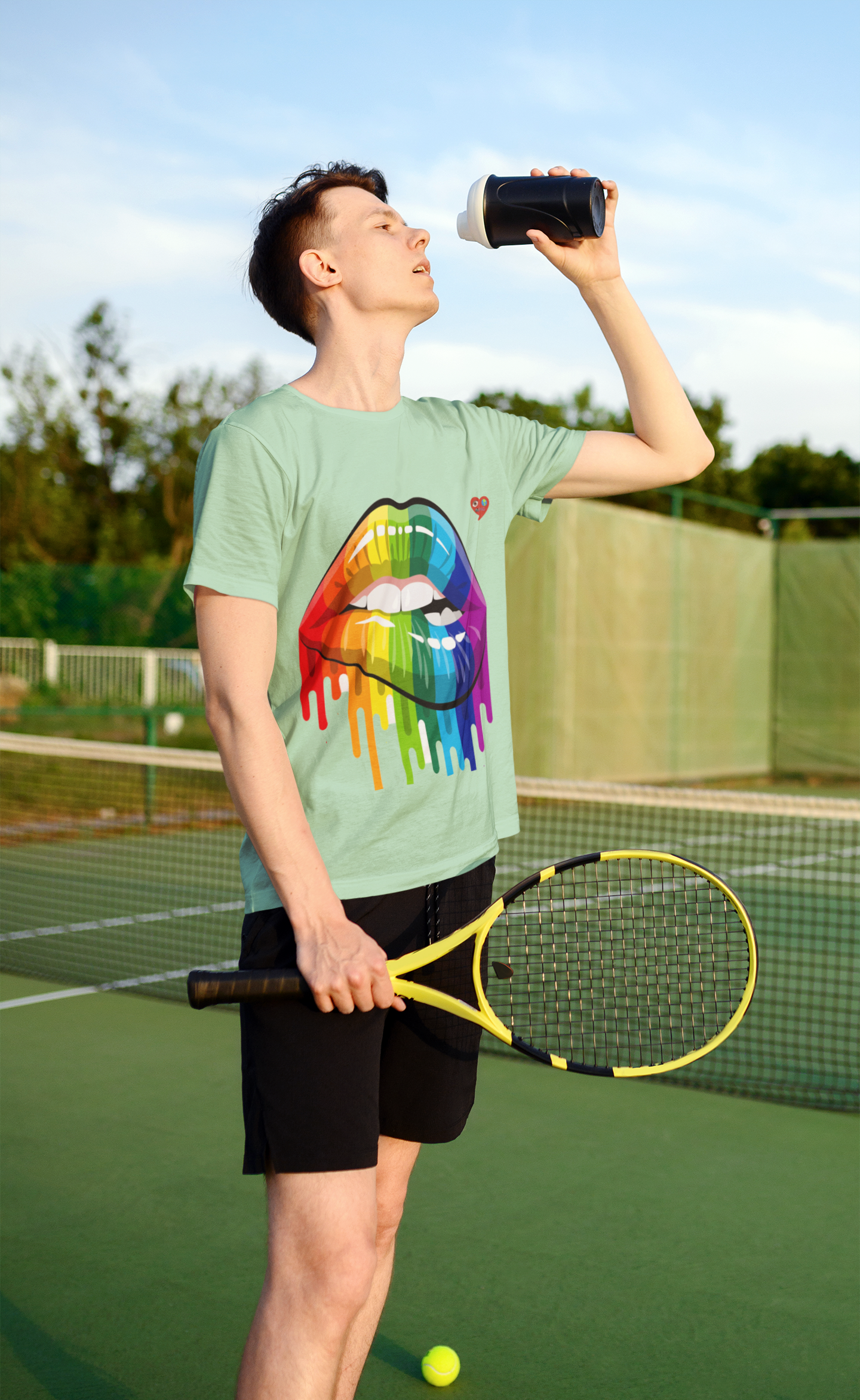 Kids Rainbow Heart T-Shirt — Colorful Layered Heart Design product thumbnail image Kids Rainbow Heart T-Shirt — Colorful Layered Heart Design product thumbnail image