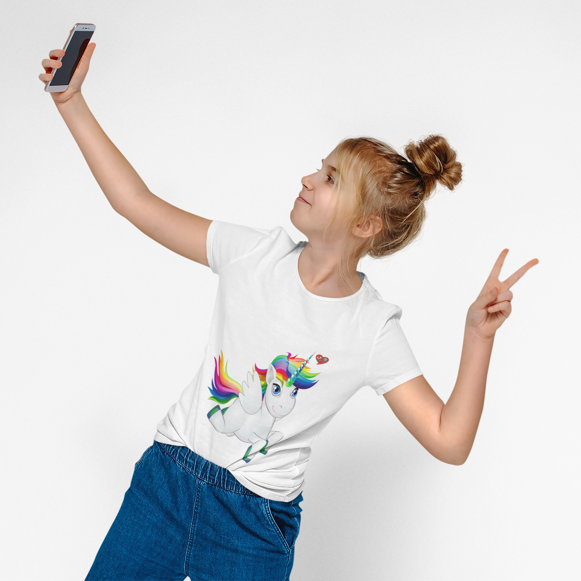 Kids Unicorn T-Shirt — Cute Rainbow Unicorn Graphic Tee for Girls &amp; Boys product thumbnail image