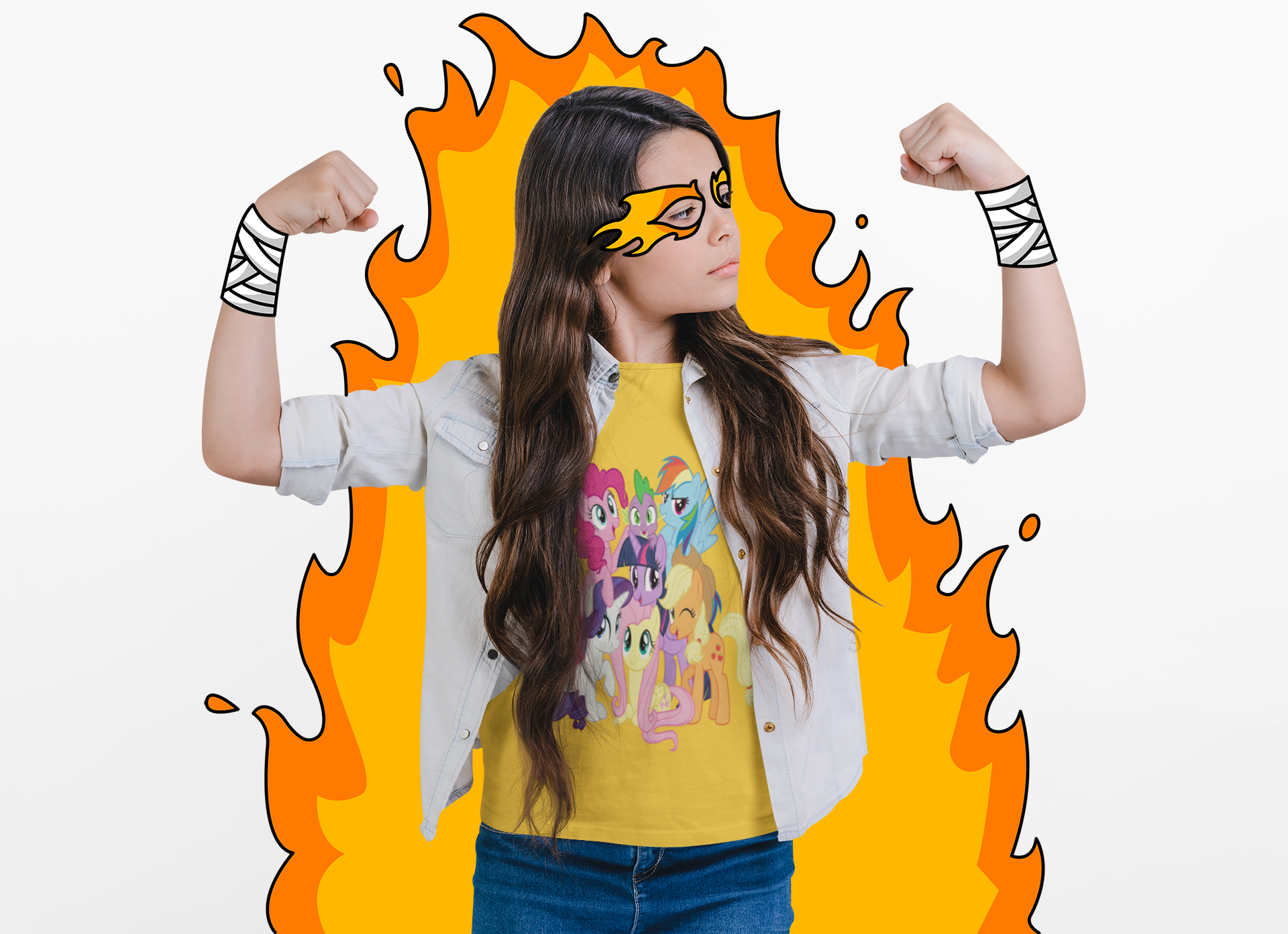 Kids Tee — Colorful Cartoon Ponies Friendship Graphic product thumbnail image Kids Tee — Colorful Cartoon Ponies Friendship Graphic product thumbnail image