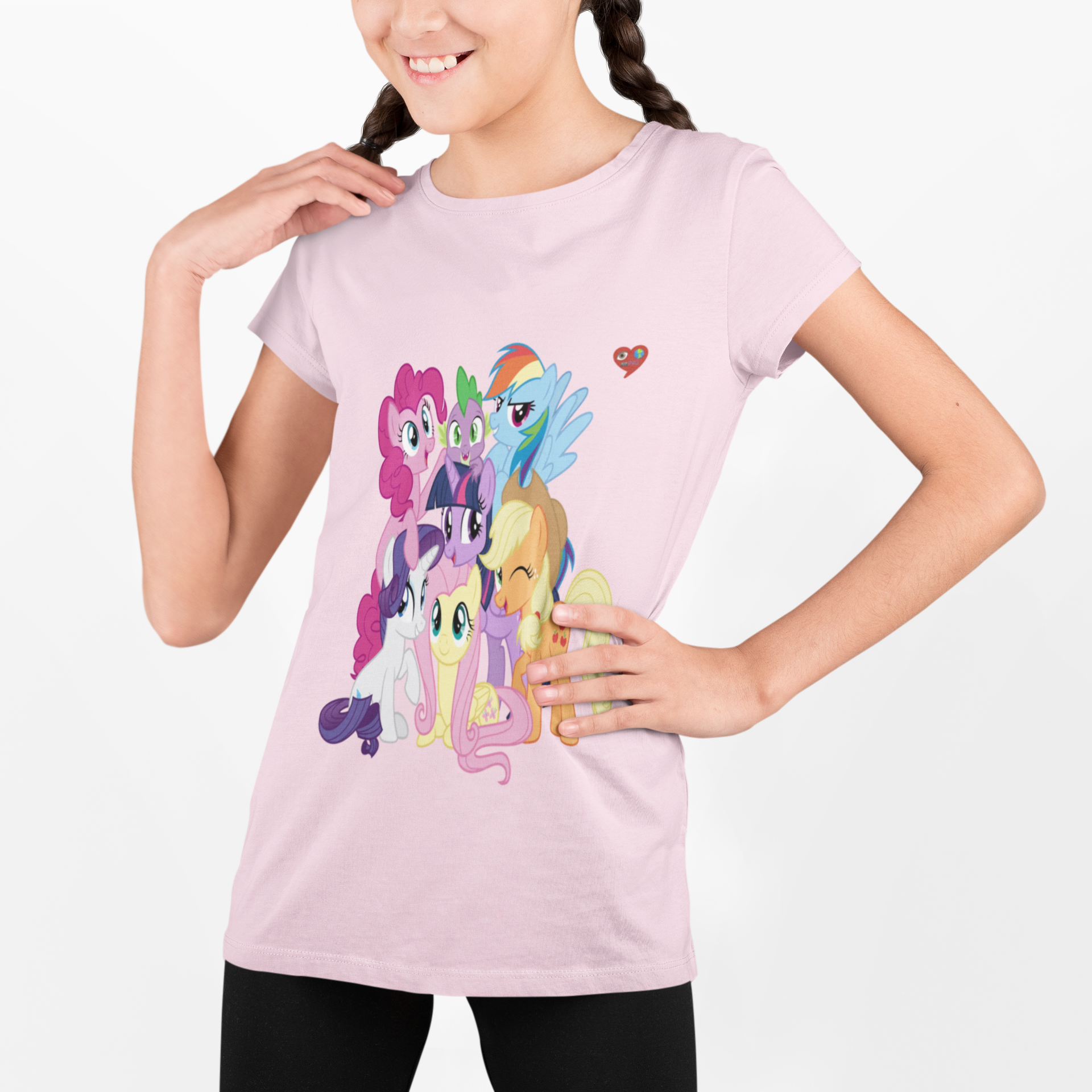 Kids Tee — Colorful Cartoon Ponies Friendship Graphic product thumbnail image Kids Tee — Colorful Cartoon Ponies Friendship Graphic product thumbnail image