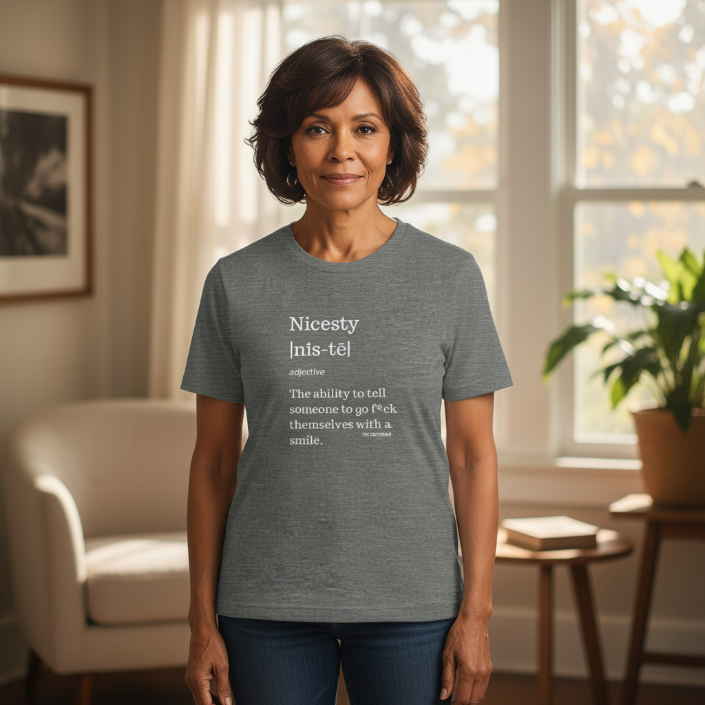 Nicesty Definition Shirt — Dictionary Entry Humor Tee | Grandma's Wisdom product thumbnail image