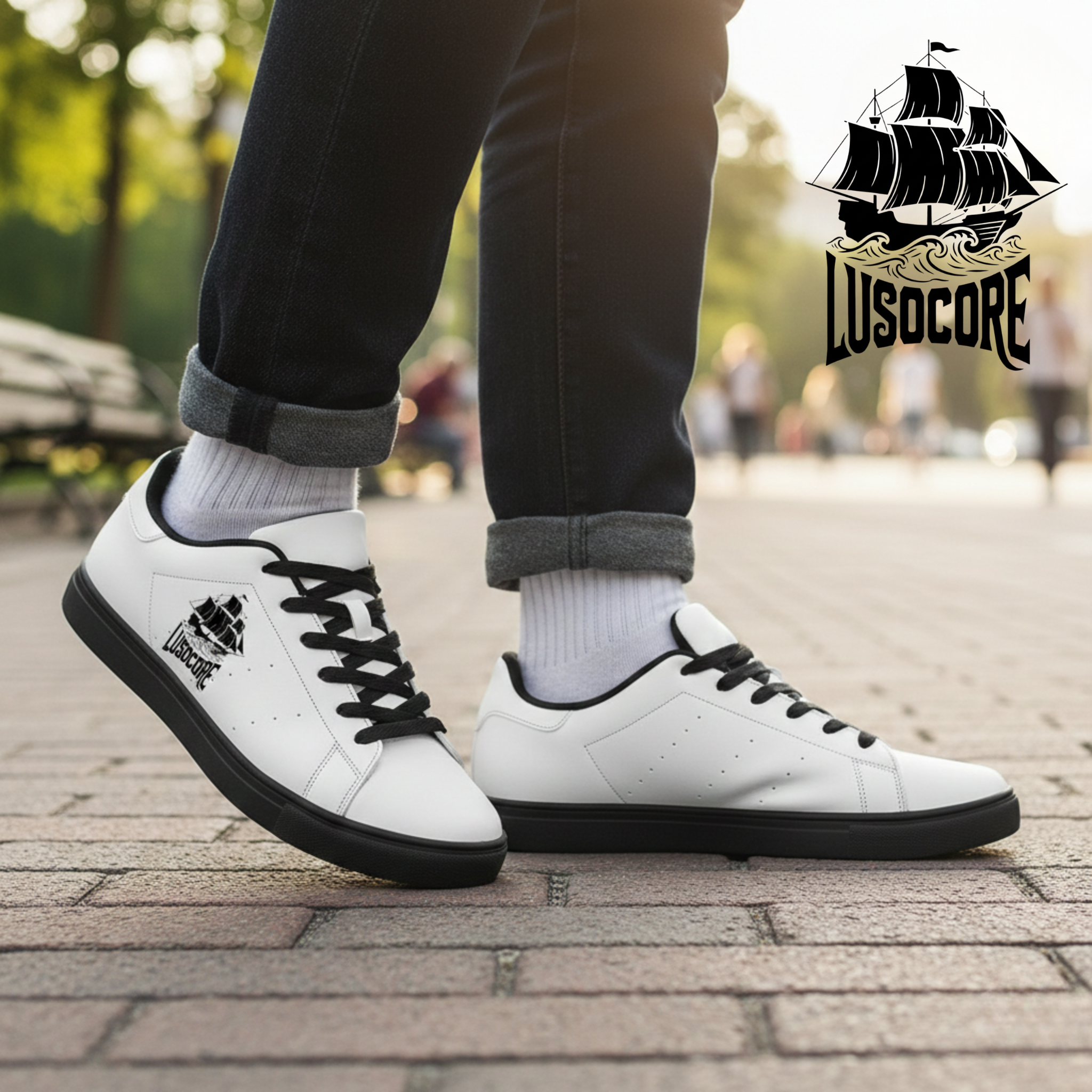 LusoCore Leather Low-Top Sneakers — Men's Casual Leather Sneakers product thumbnail image LusoCore Leather Low-Top Sneakers — Men's Casual Leather Sneakers product thumbnail image