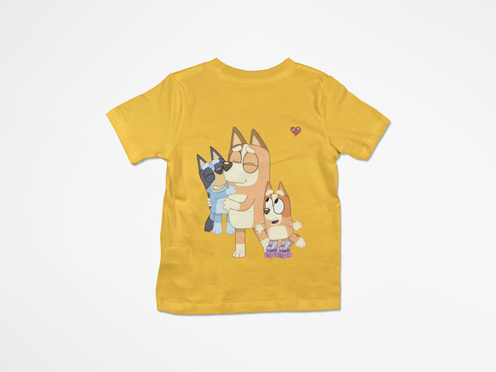 Kids Tee — Cute Bluey Family Hug Design product thumbnail image Kids Tee — Cute Bluey Family Hug Design product thumbnail image