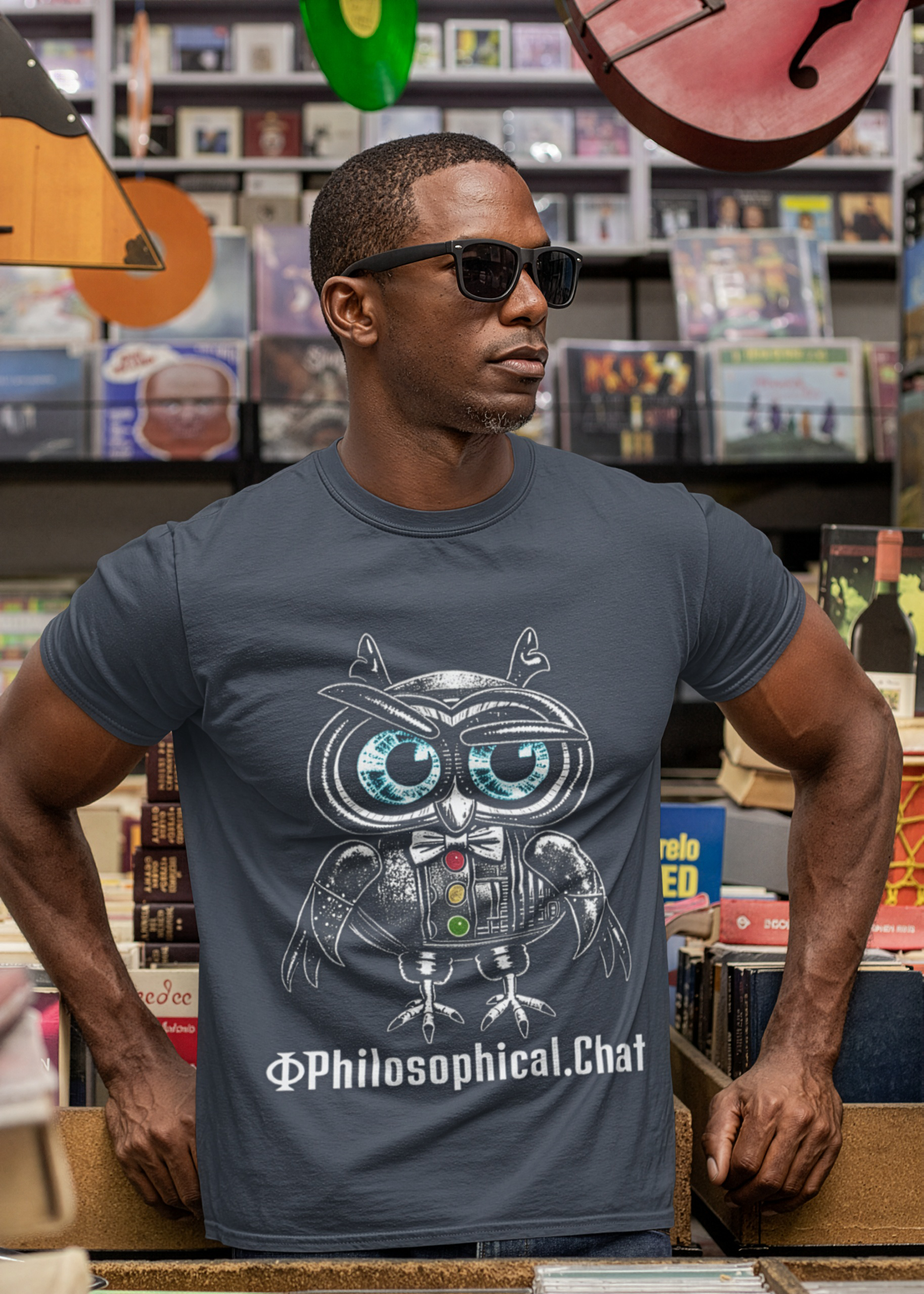 Philosophical Owl, UK Stock - Unisex T-Shirt product thumbnail image Philosophical Owl, UK Stock - Unisex T-Shirt product thumbnail image
