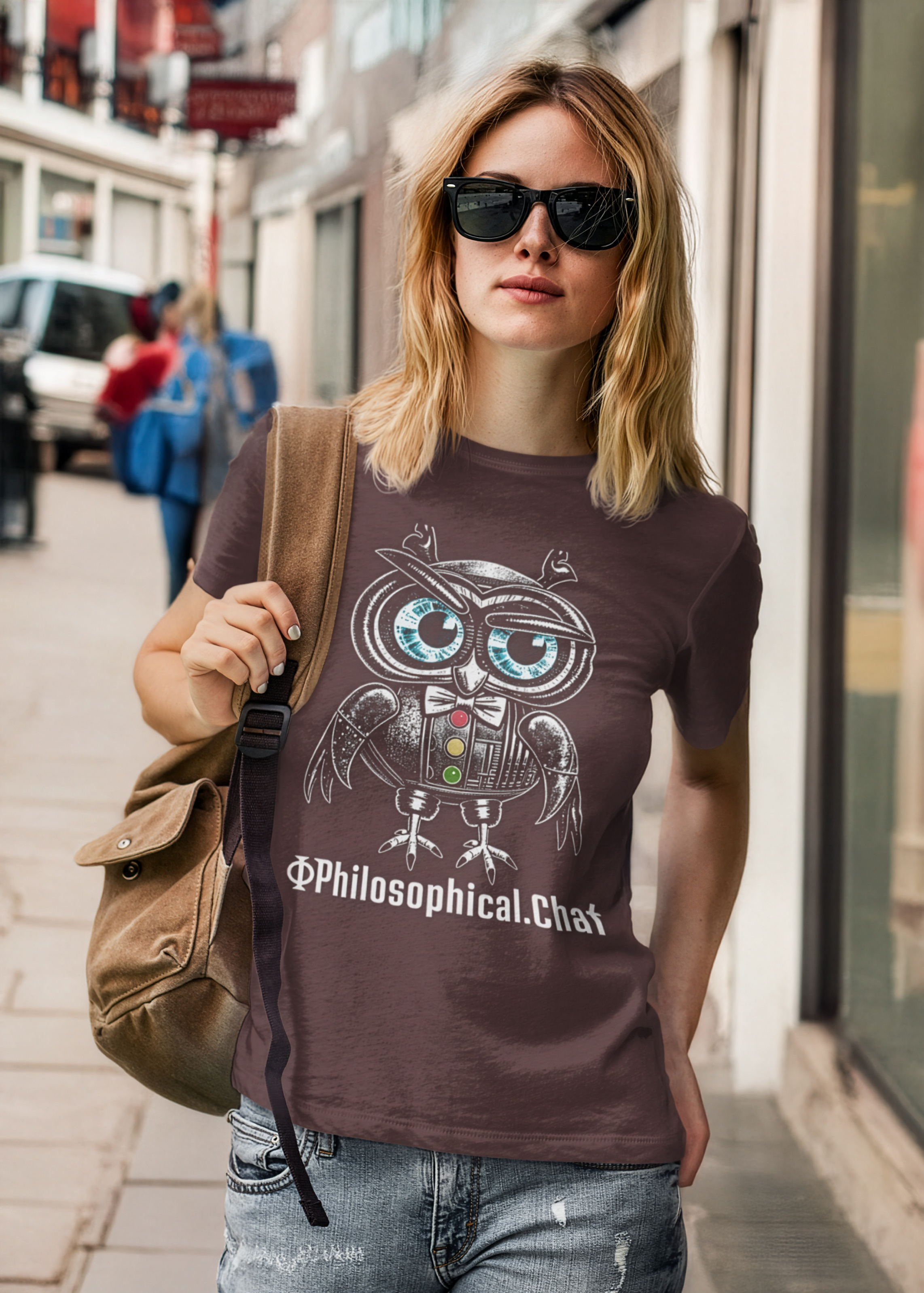 Philosophical Owl, UK Stock - Unisex T-Shirt product thumbnail image