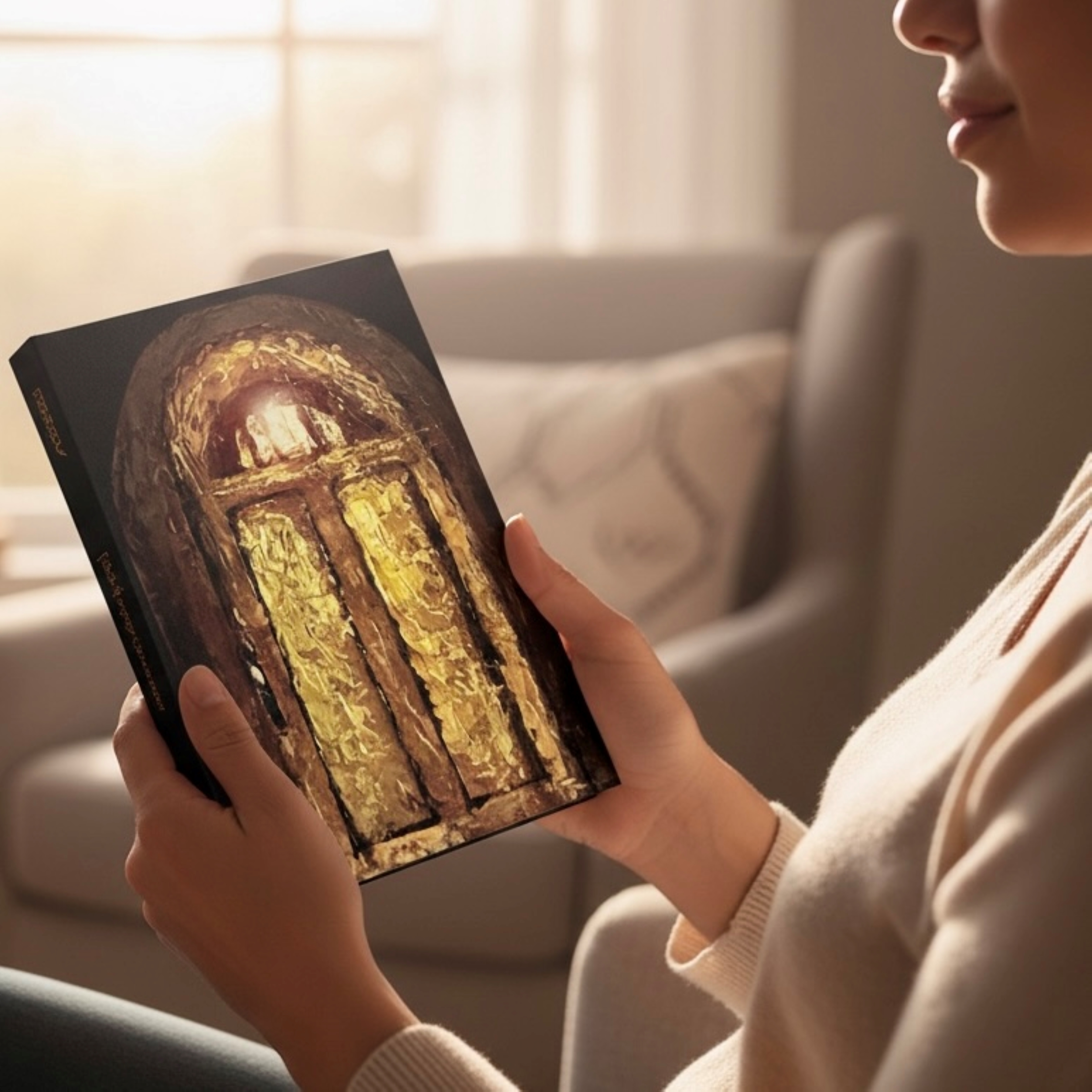 Hardcover Journal — "I Am the Door" Knife Painting