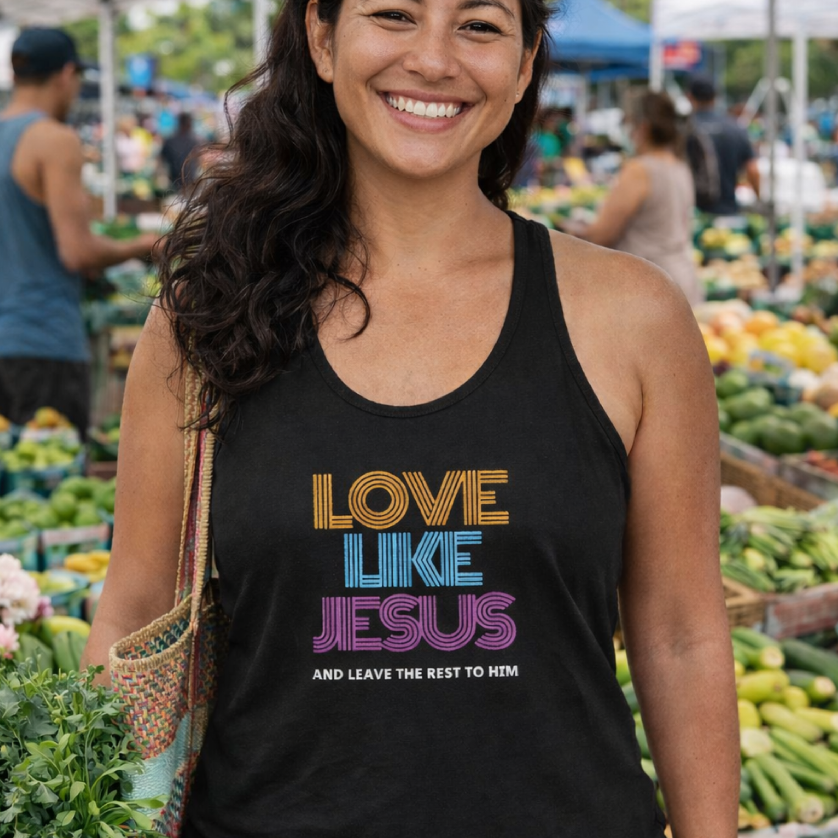 'Love Like Jesus' Racerback Tank product thumbnail image 'Love Like Jesus' Racerback Tank product thumbnail image